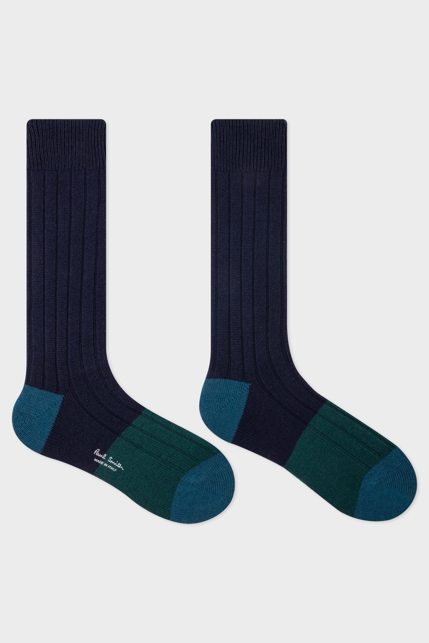 MEN SOCK MASE CASHMERE NAVY 2