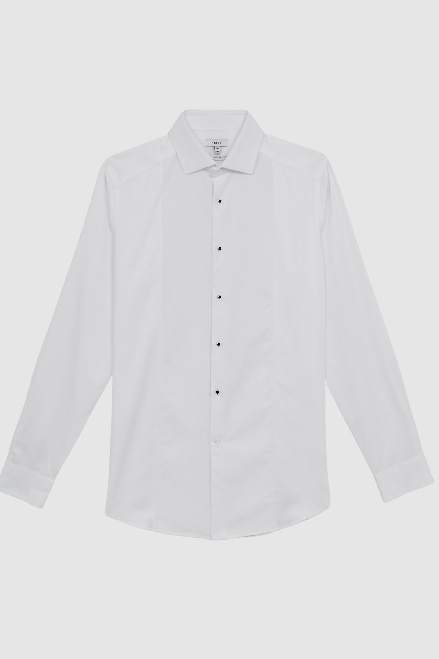 LS MARCELLA BIB COTTON DINNER SHIRT WHITE 5