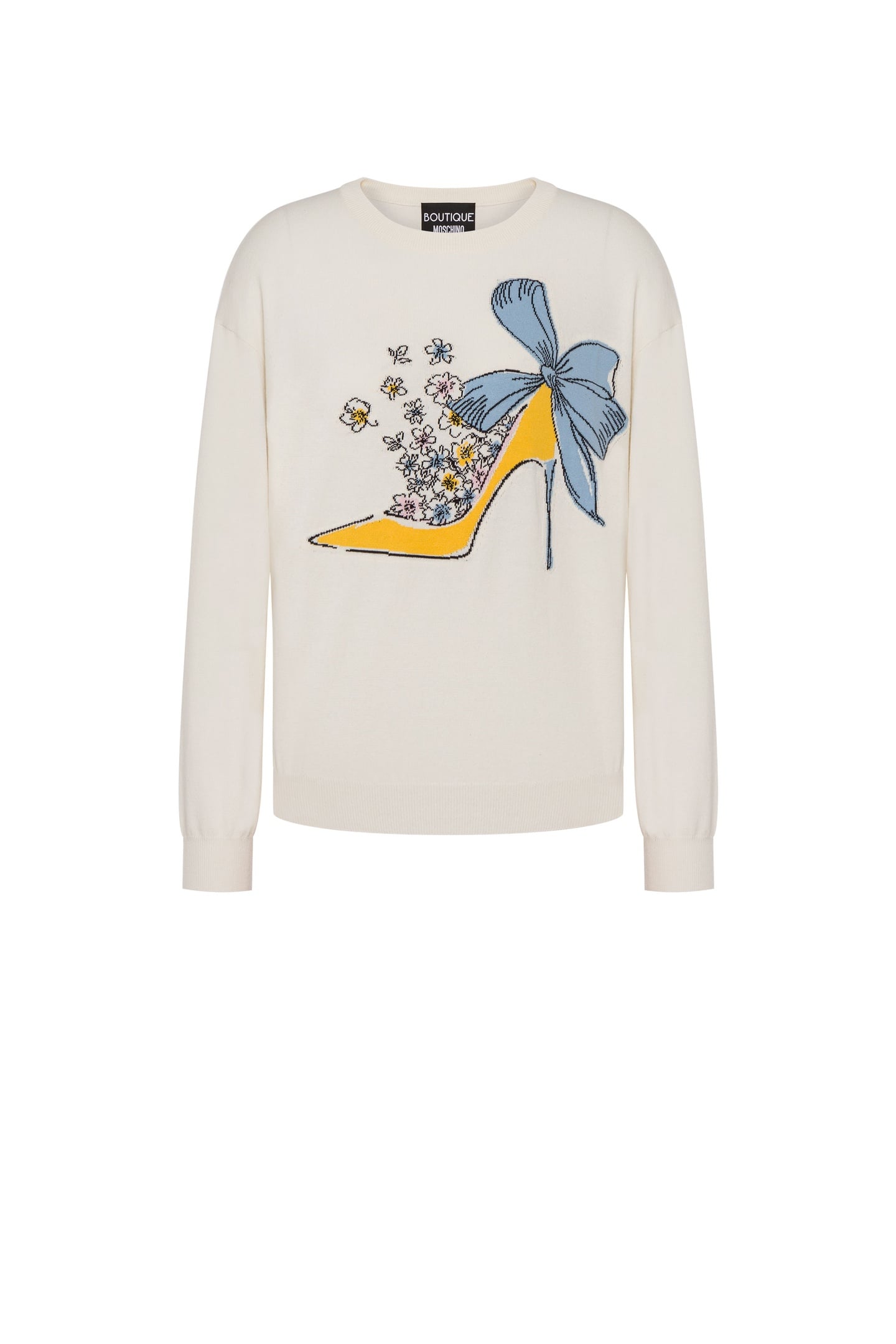 PULLOVER HEEL & FLOWERS WHITE 3
