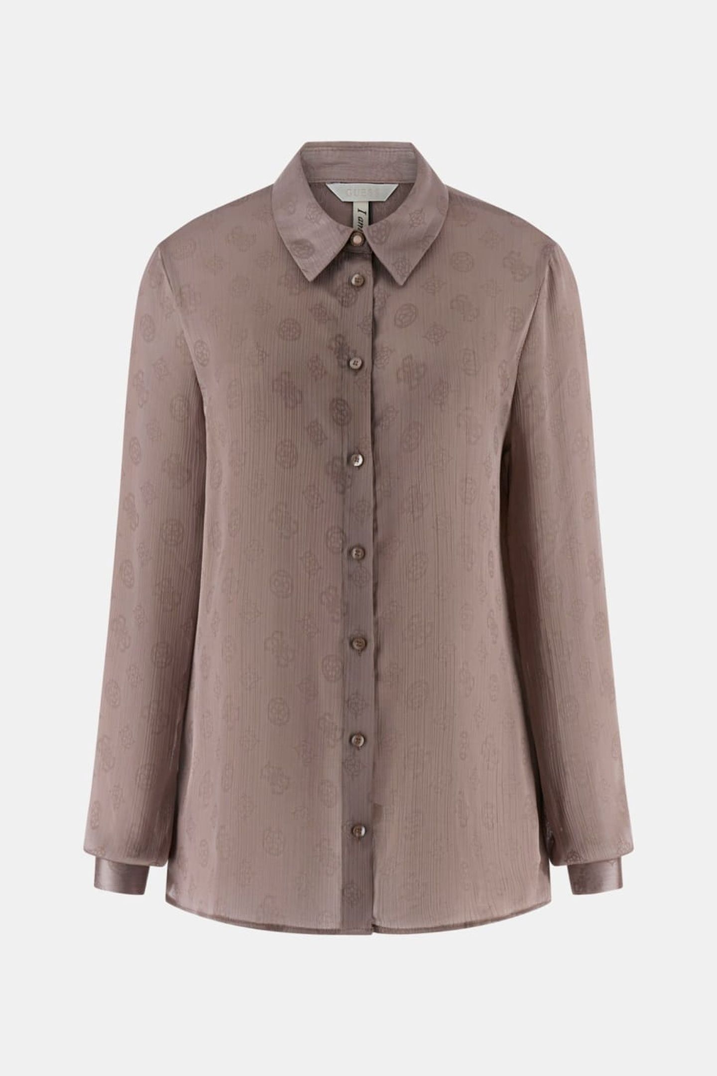 LS MARTHE LOGO SHIRT SILK TAUPE 4