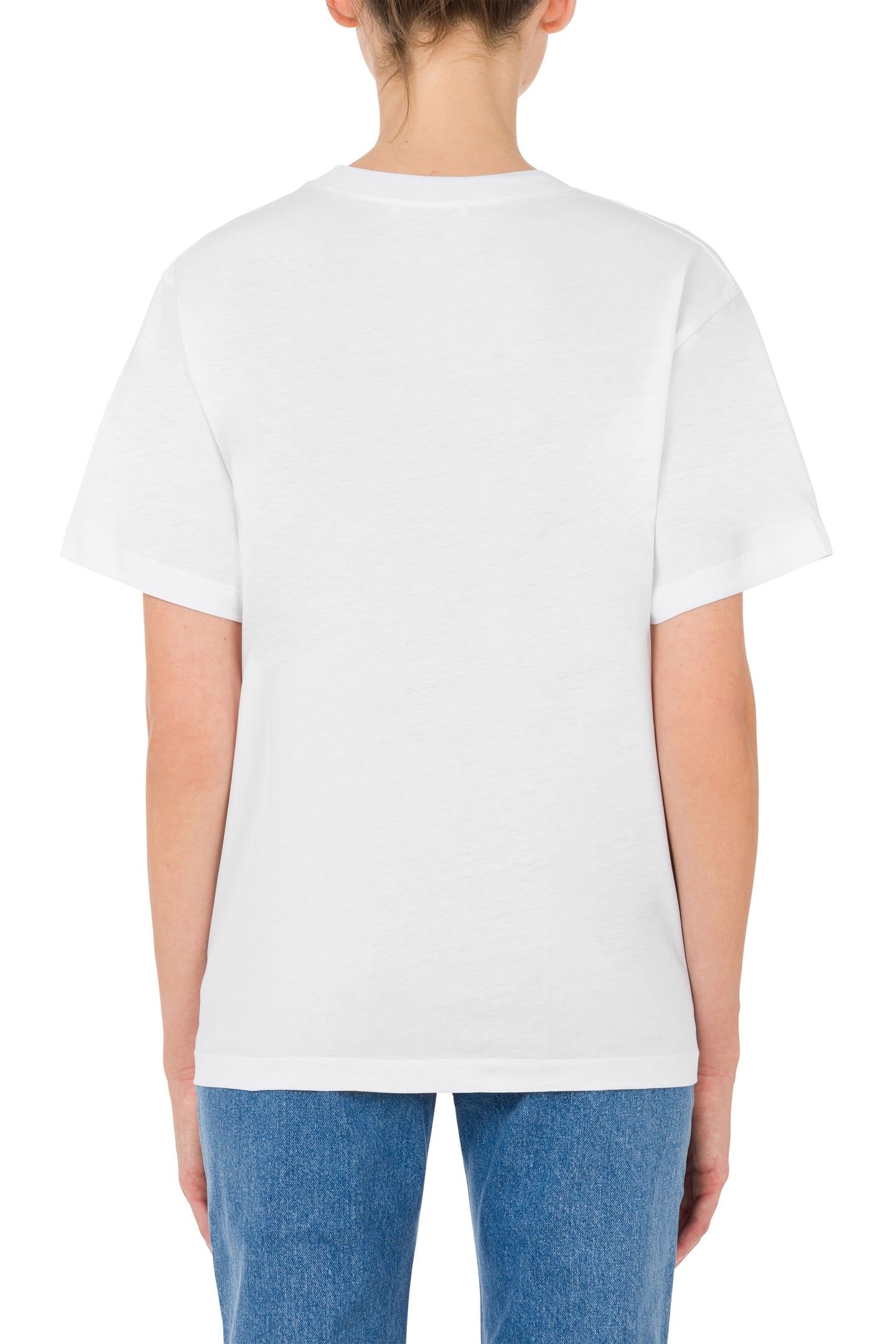 T-SHIRT IN JERSEY PEACE SYMBOL WHITE 2