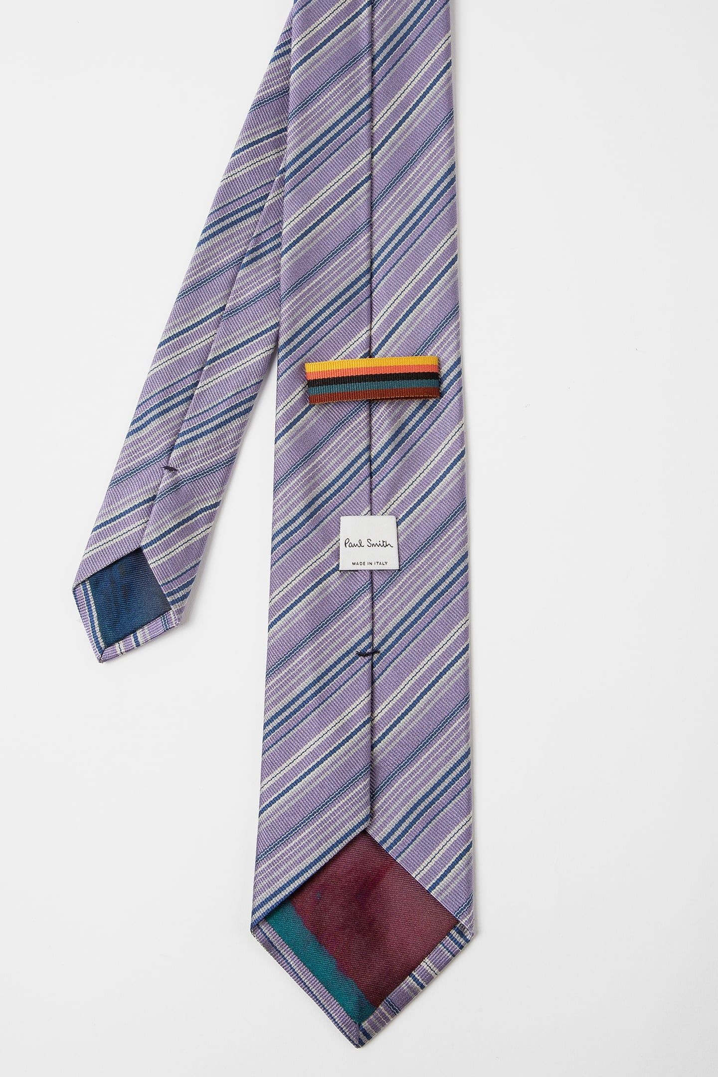 MEN TIE STRIPEY MAUVE 4