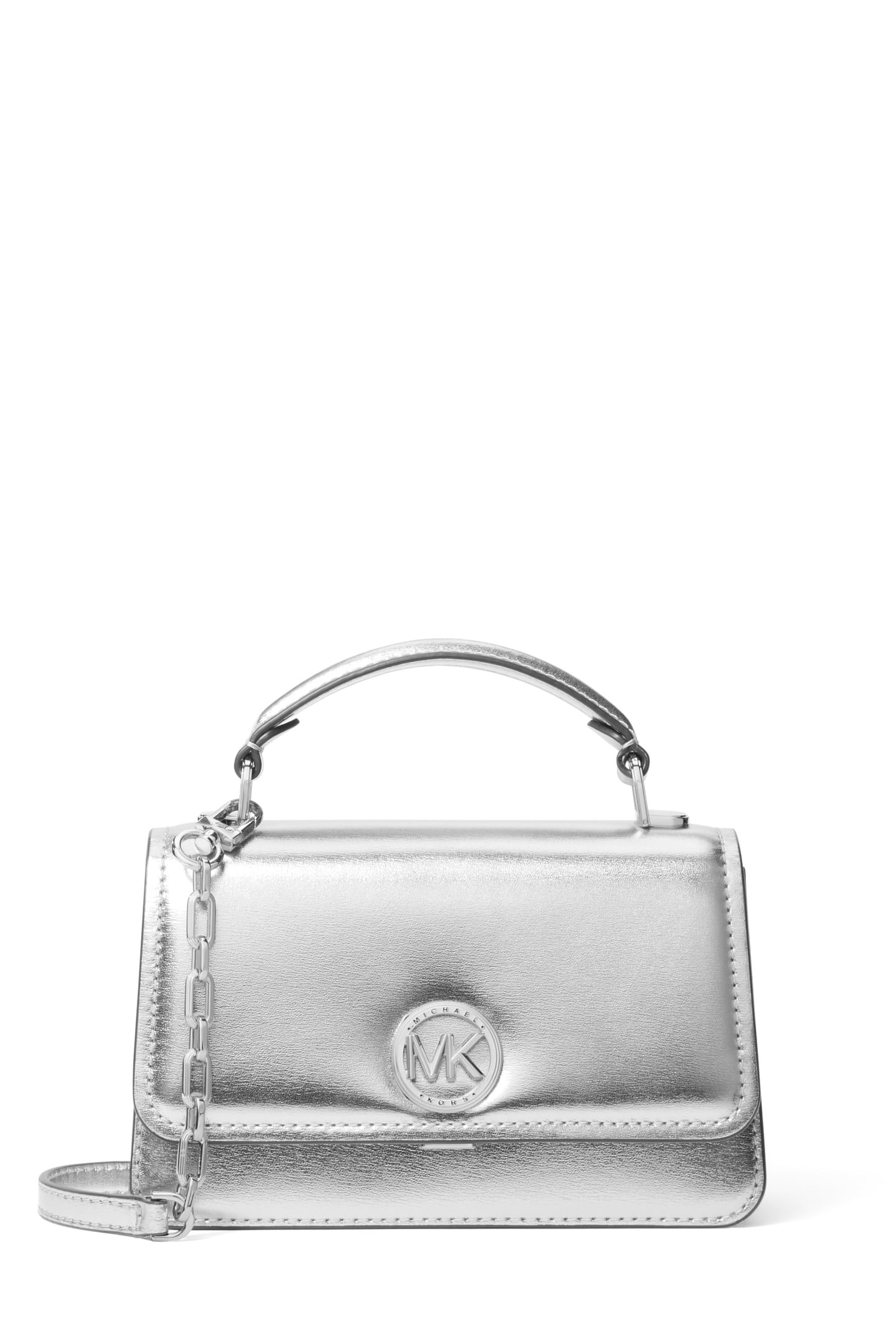 SMALL CHAIN CROSSBODY SILVER 1