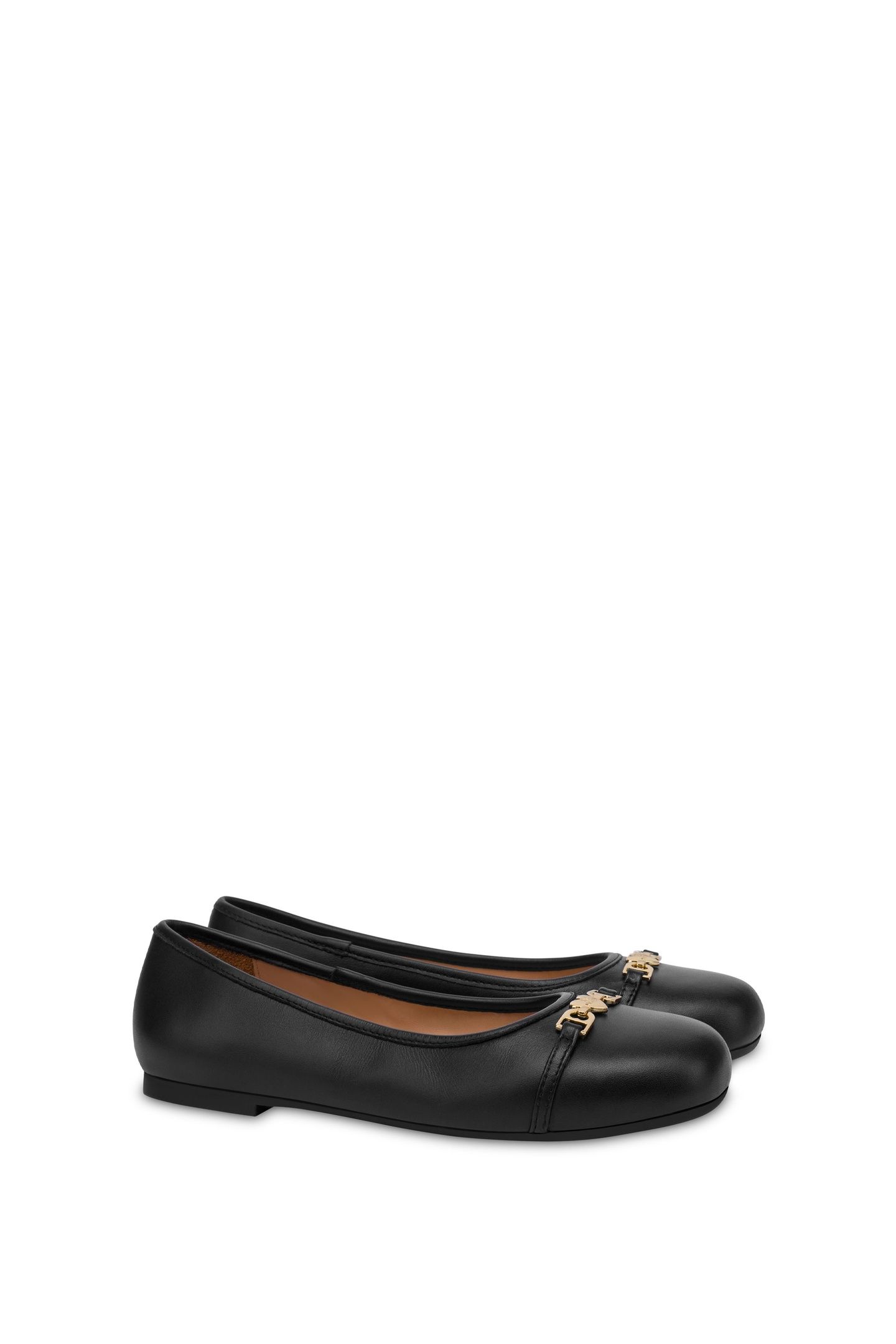 NAPPA LEATHER BALLET FLATS BLACK 2