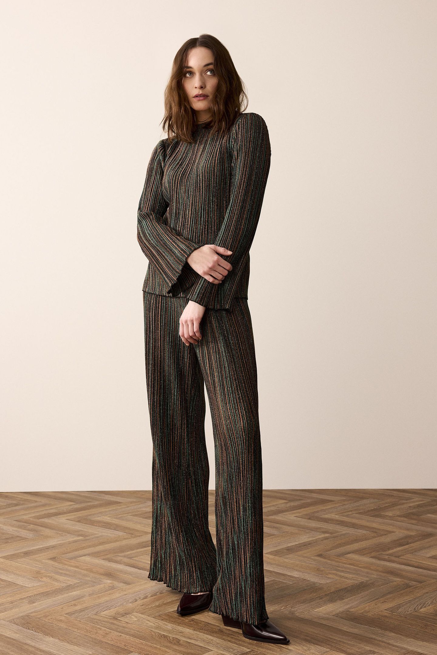 PANTS STRIPE PLISEE JERSEY MULTICOLOUR 1