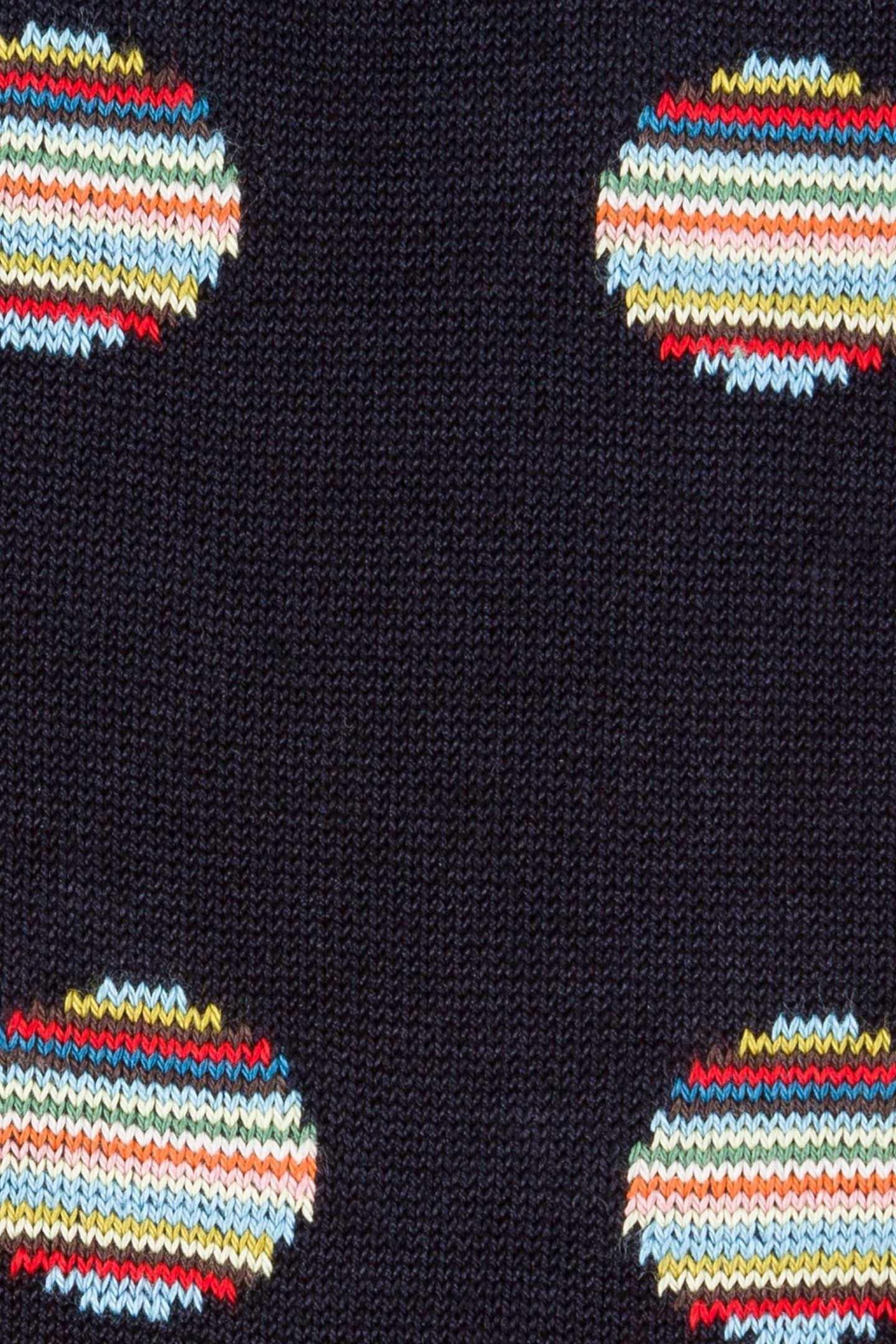 MEN SOCK MULTI POLKA BLACK 5