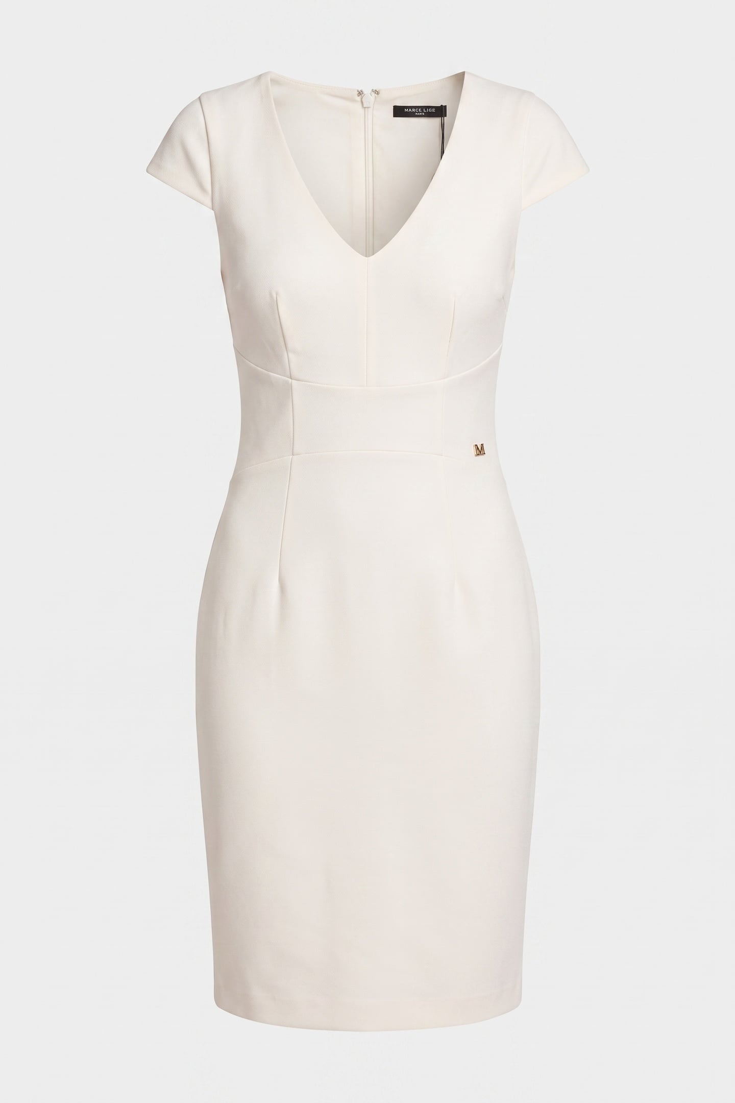 ODETTE DRESS PALE PEARL 3