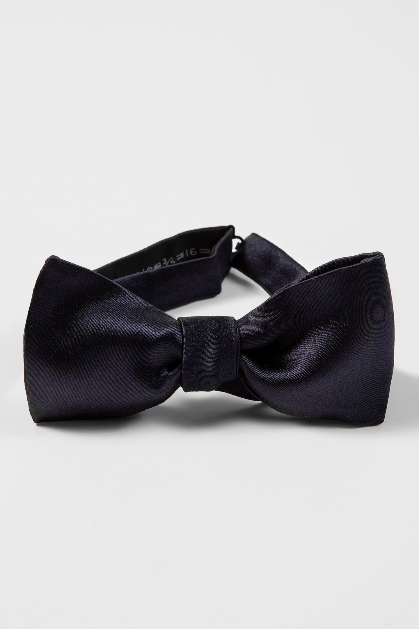 MEN BOWTIE PLAIN SILK NAVY 2
