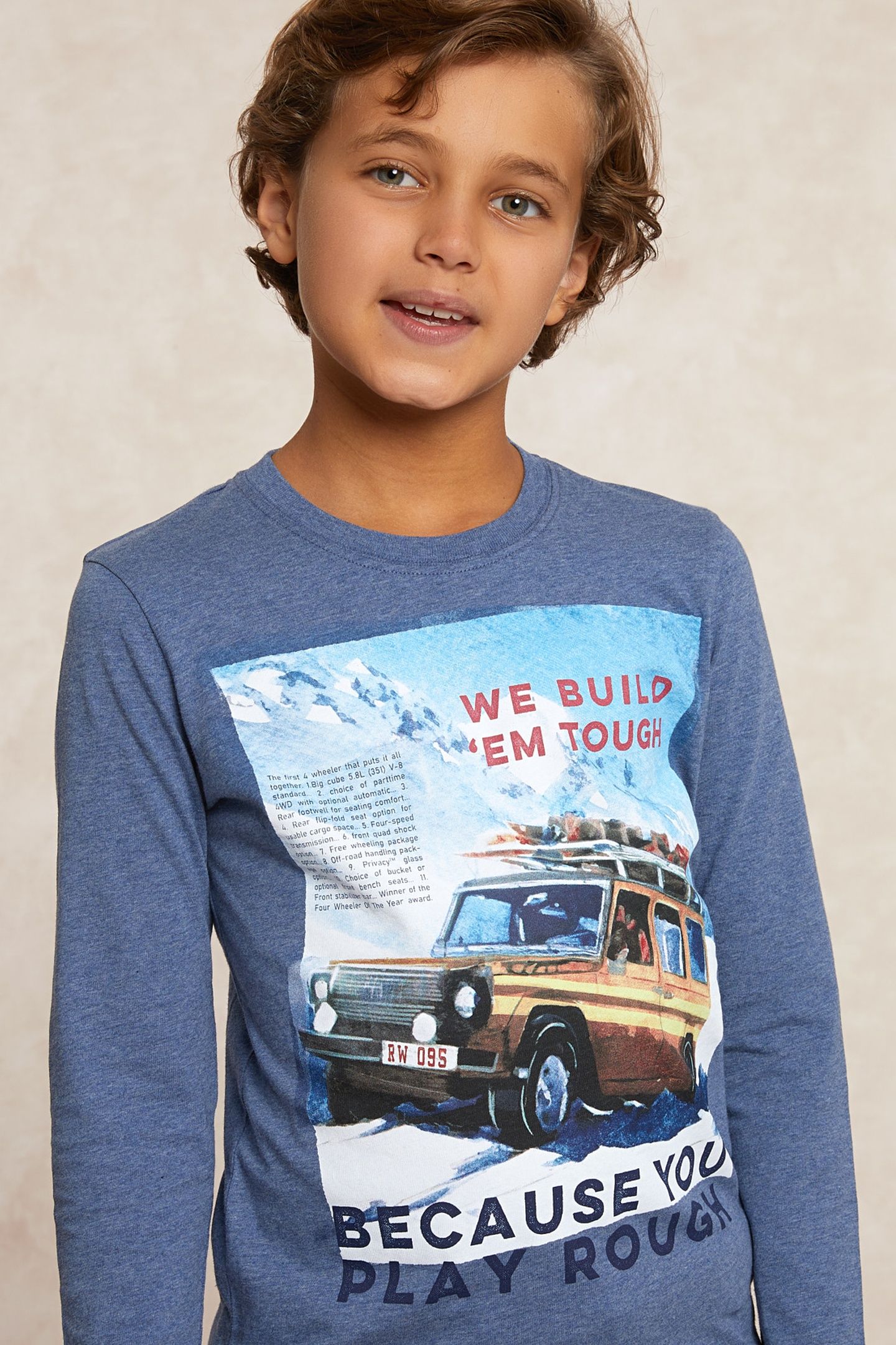 BASIC FANTASY T-SHIRT LONG SLEEVES NIGHT SKY MIX BLUE 4