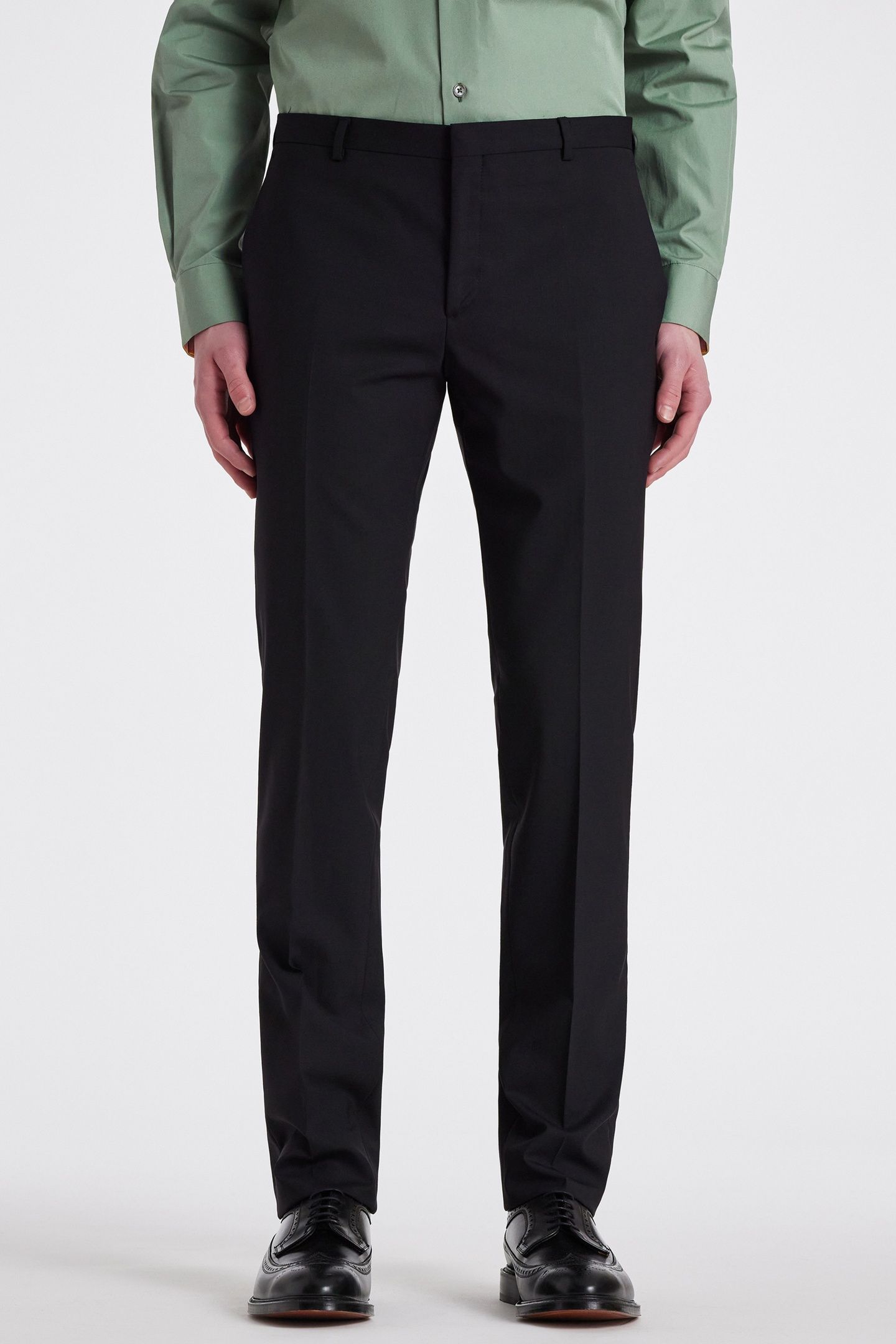 MENS SLIM FIT 2 BUTTON SUIT BLACK 4