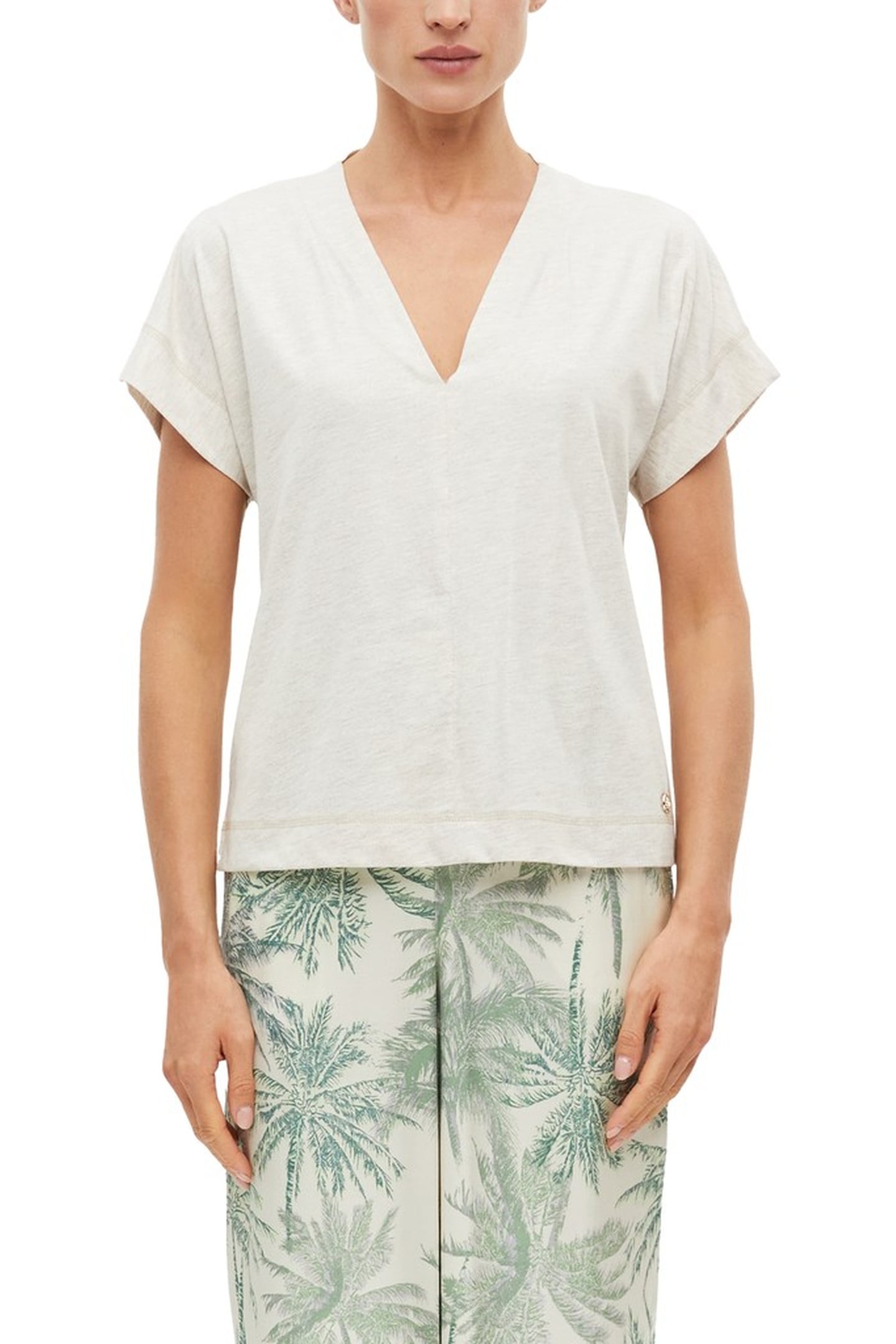 S.OLIVER T-SHIRTS BROWN 1