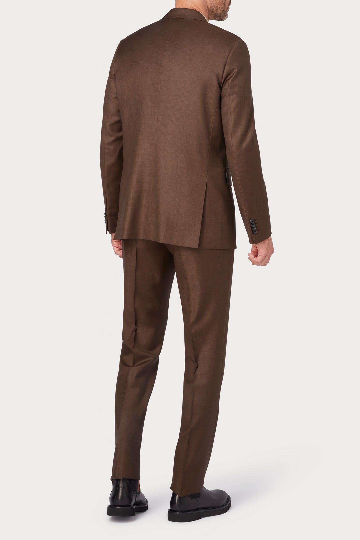 MENS 2 BUTTON SUIT MUD 5