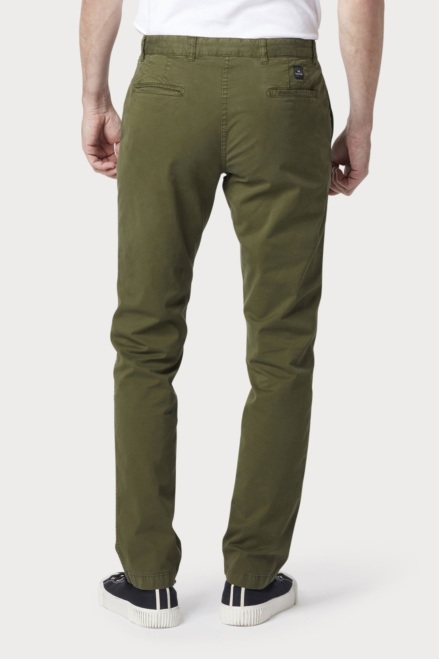 MENS MID FIT CHINO BOTTLE_GREEN 2