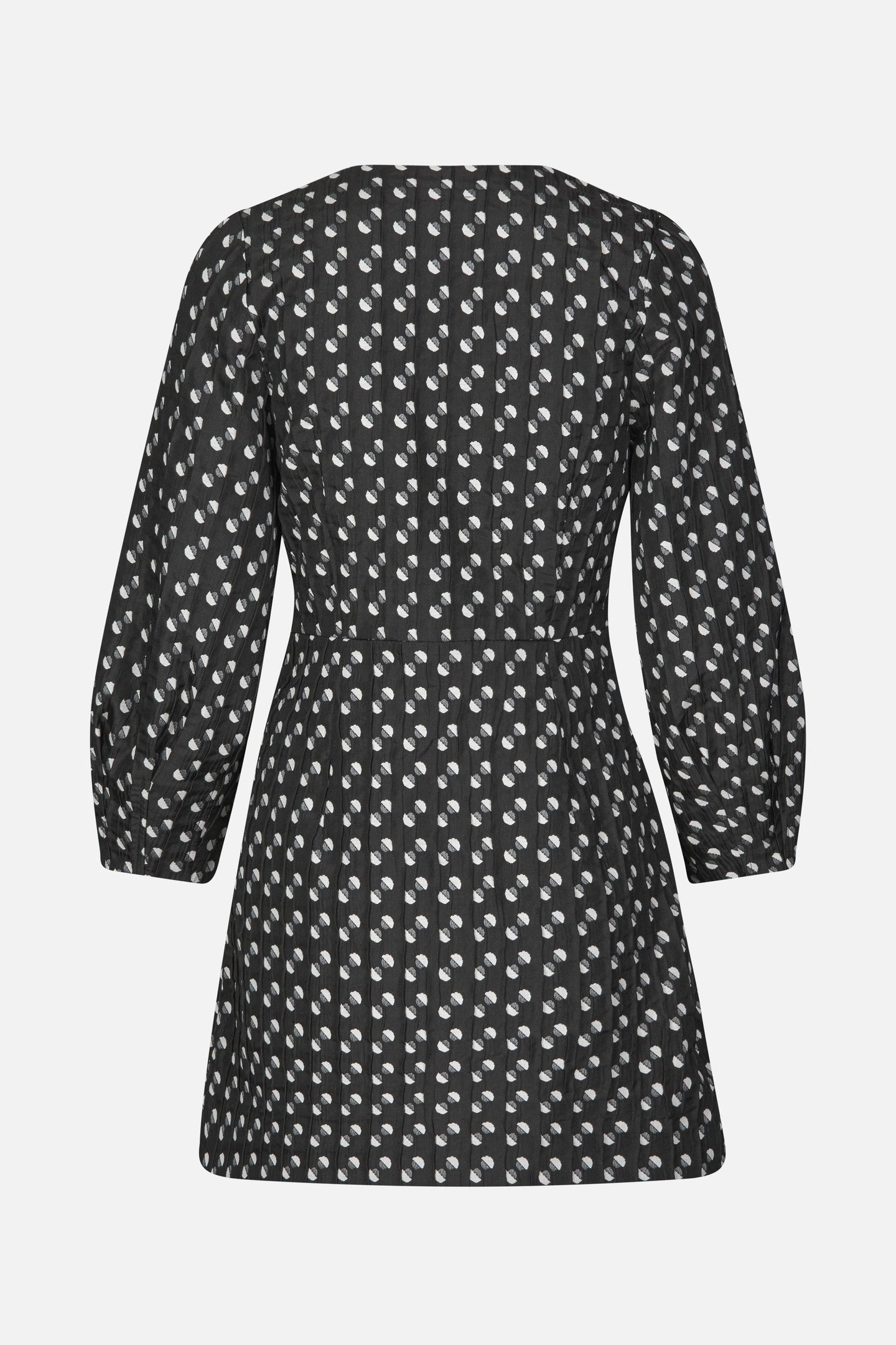 AFIFA DRESS BLACK JACQUARD DOT 4