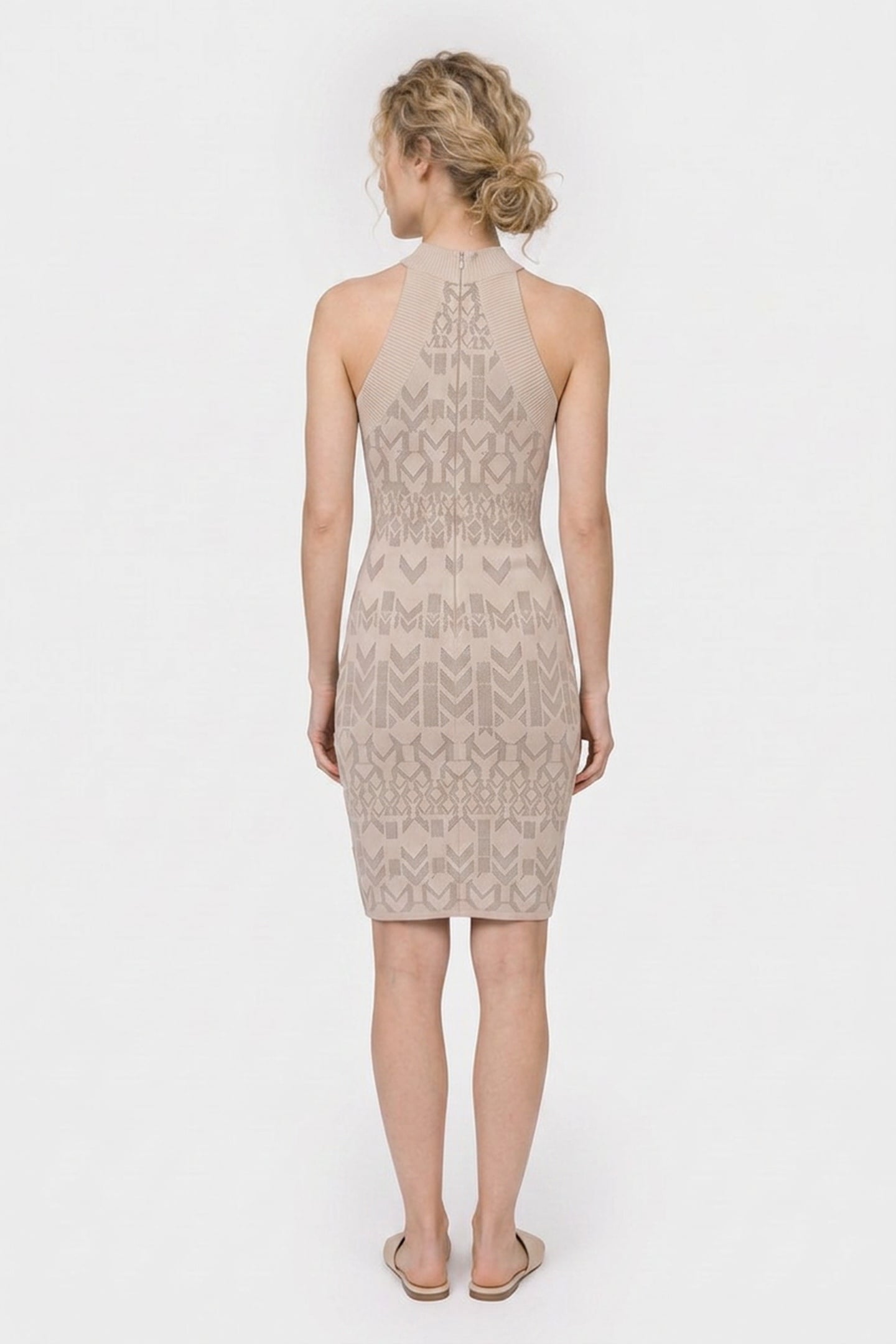 BILLIE MONOGRAM DRES GEOM M BUFF TAUPE /D 2