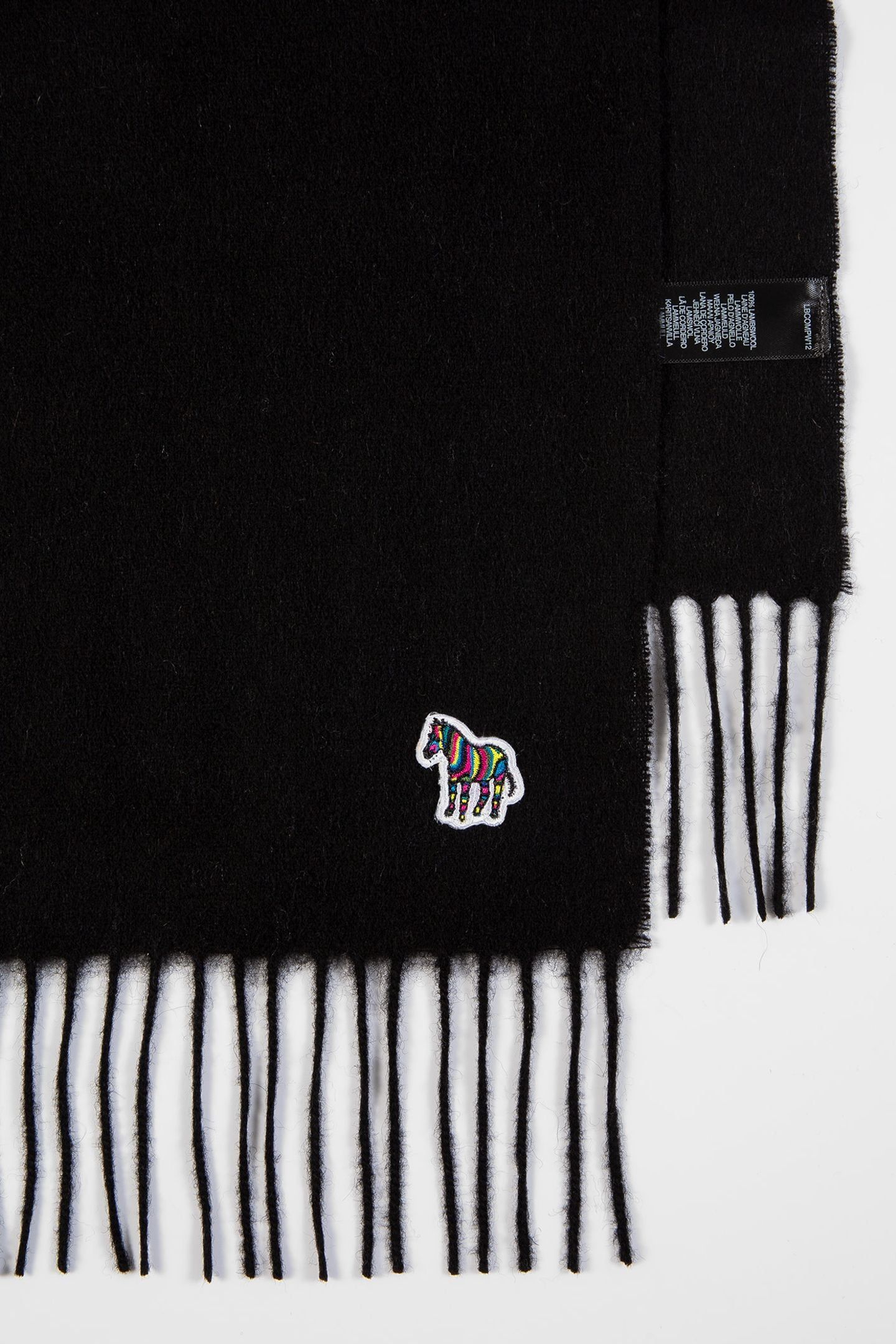 MEN SCARF PS ZEBRA BLACK 8