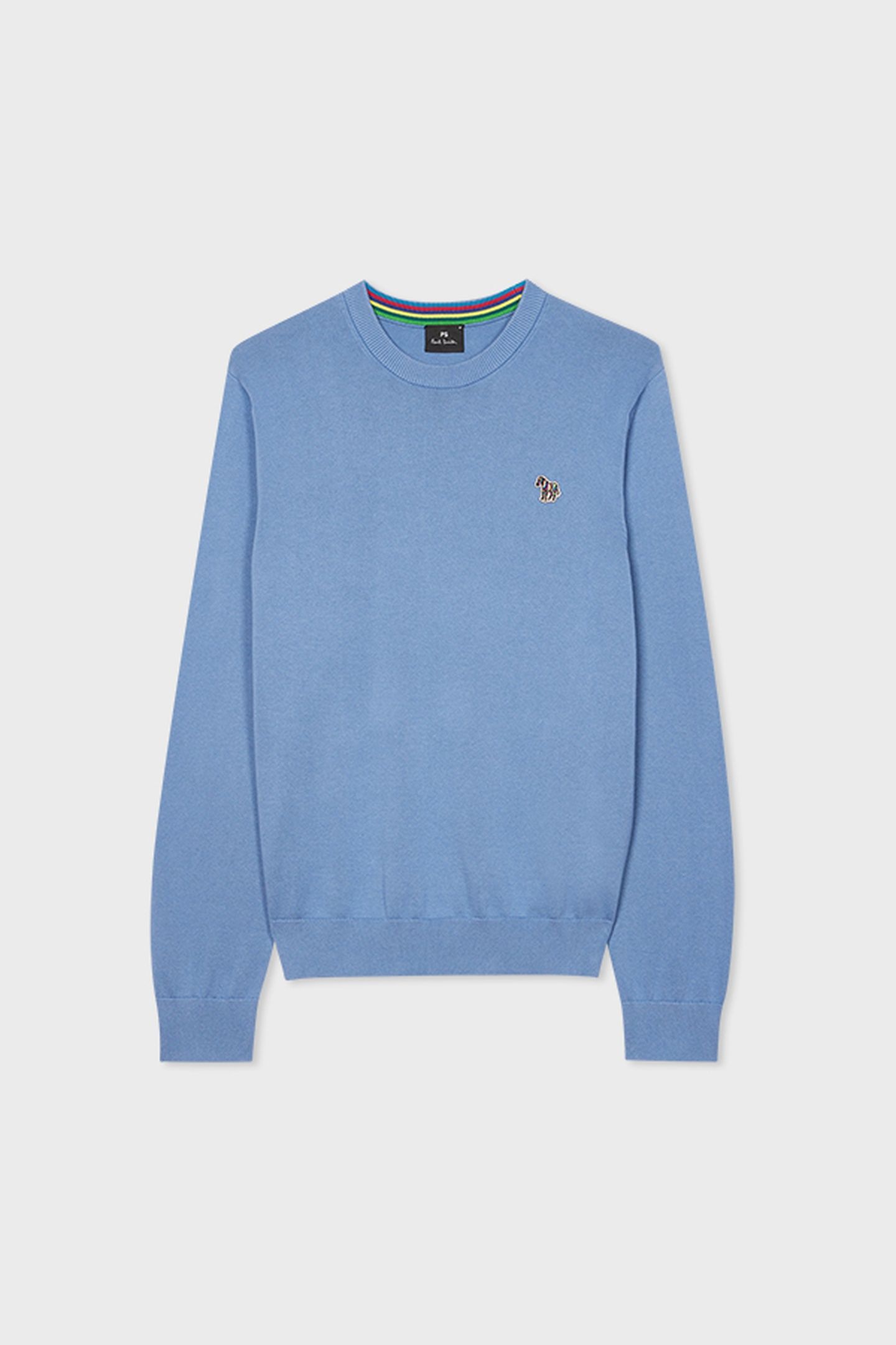 MENS SWEATER CREW NECK ZEB BAD BLUE 2