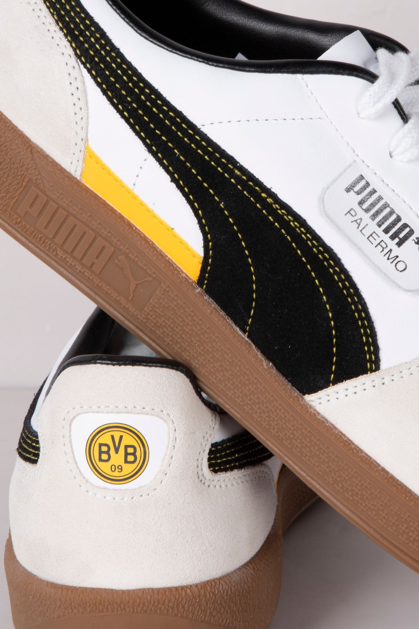 UNISEX PALERMO BVB WHITE-BLACK-VAPOR GRAY 2