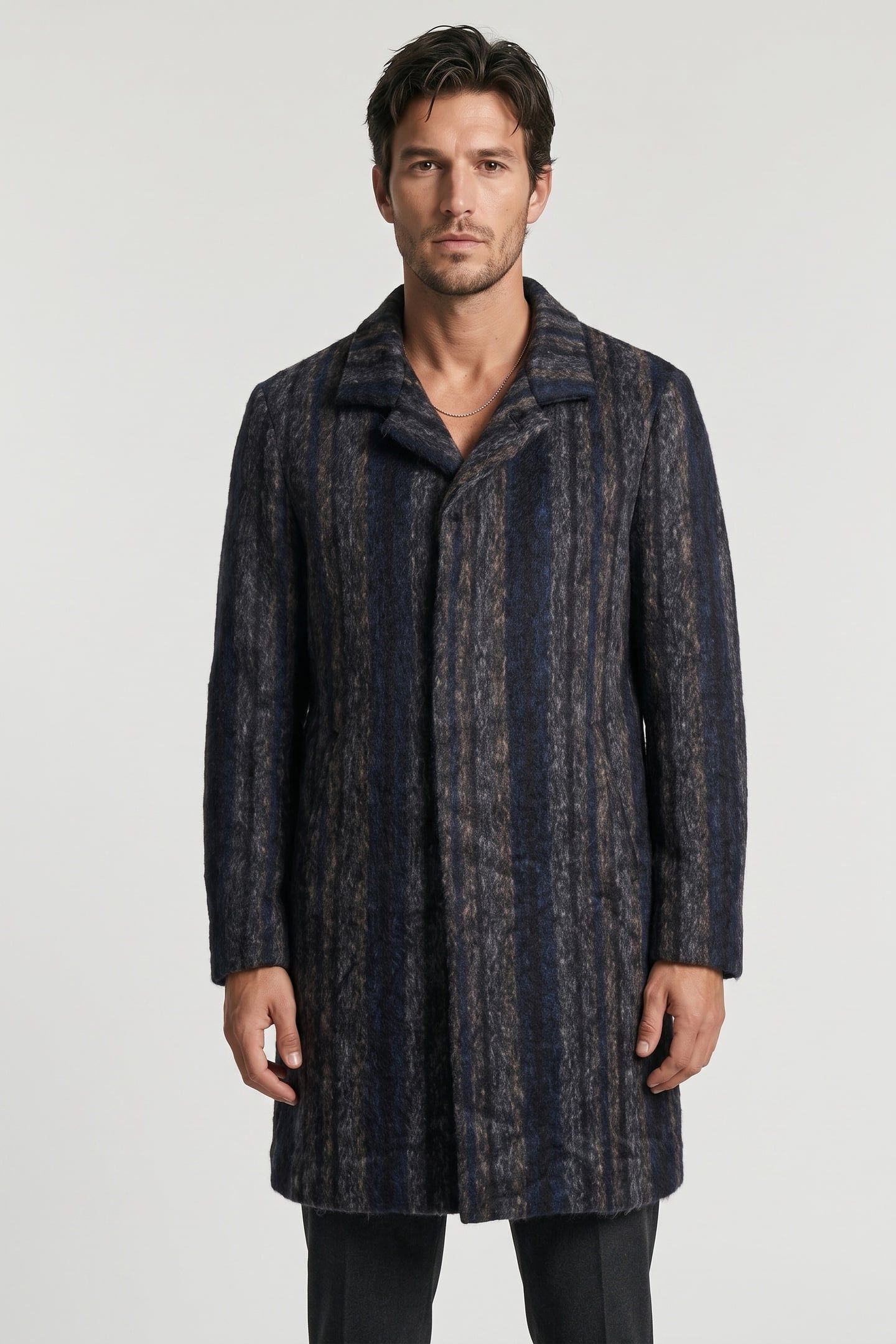 HIDDEN CF PLACKET BUTTON NAVY 1