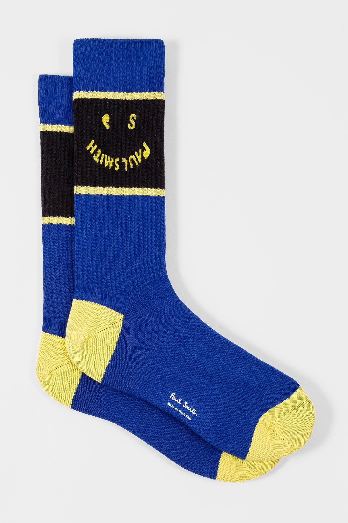 MEN SOCK HAPPY COBALT BLUE 2