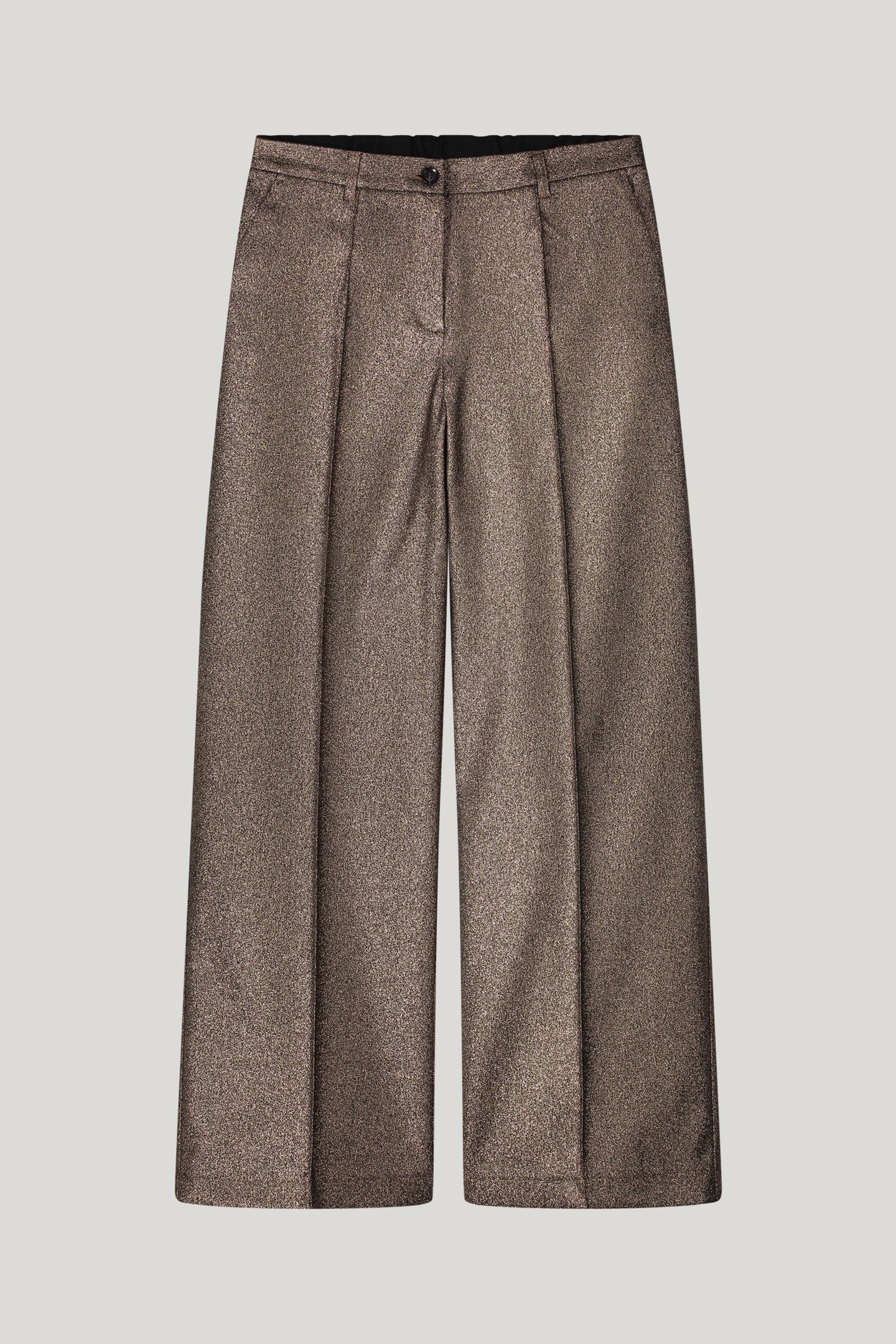 TROUSERS GLITTER CAMEL BROWN 3