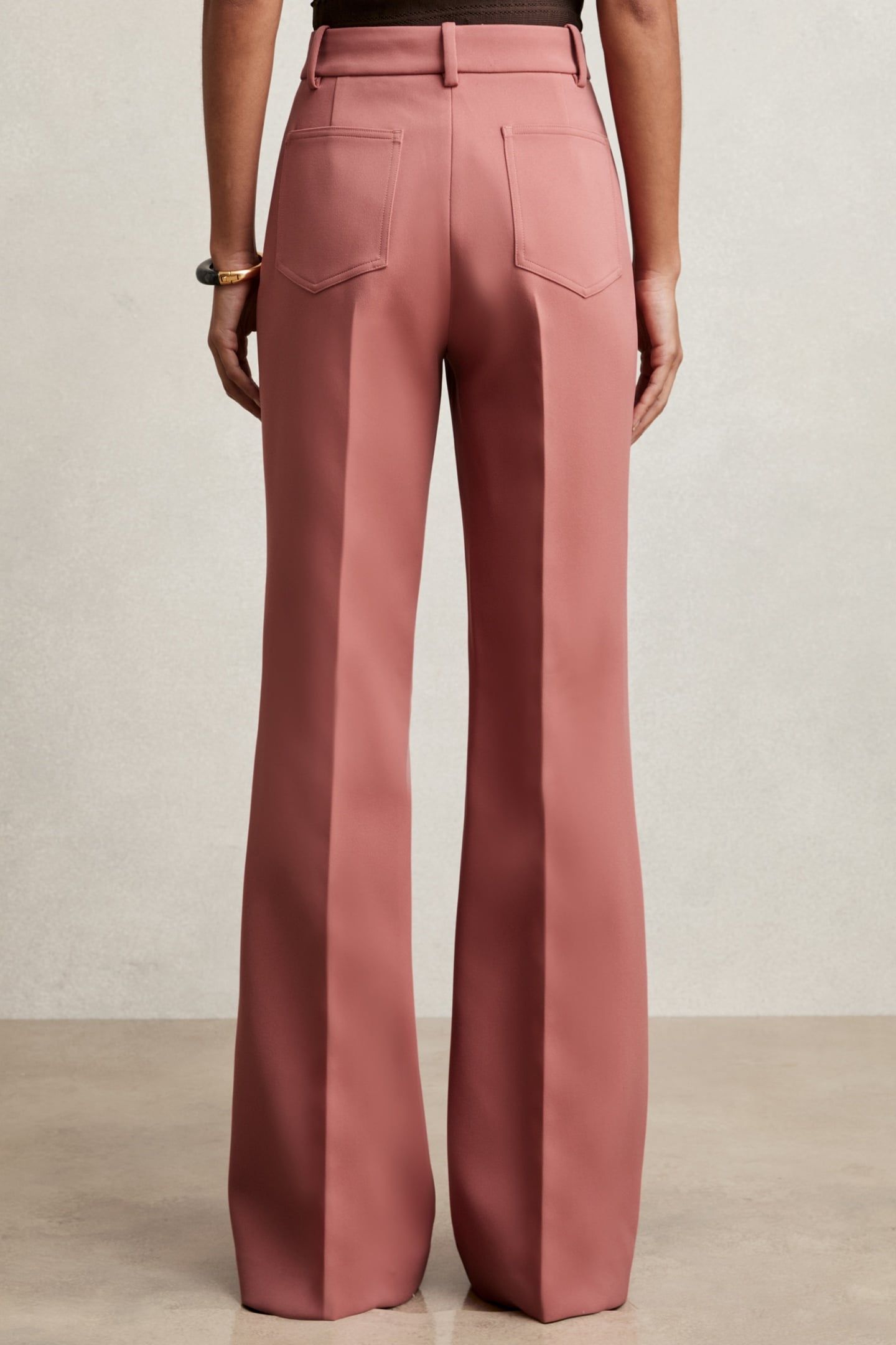 FLARE TROUSER PINK 2