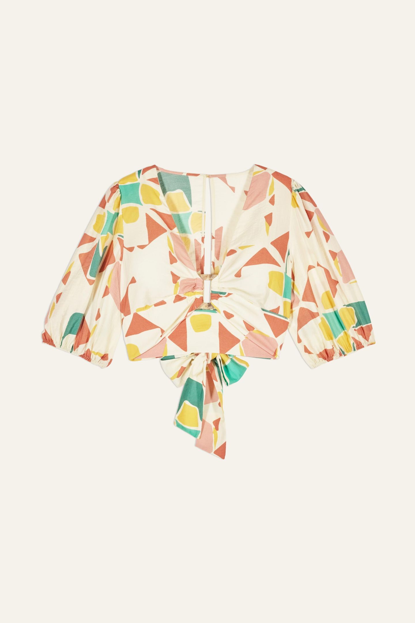 SHORT SLEEVES TOP ECRU 3