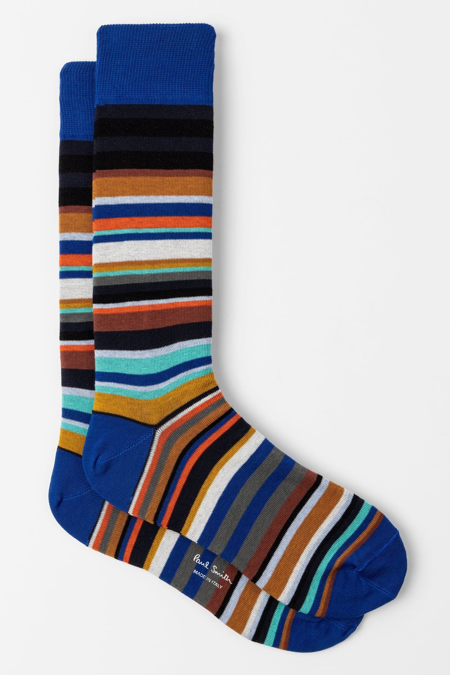 MEN SOCK CURTIS STRIPE COBALT BLUE 4