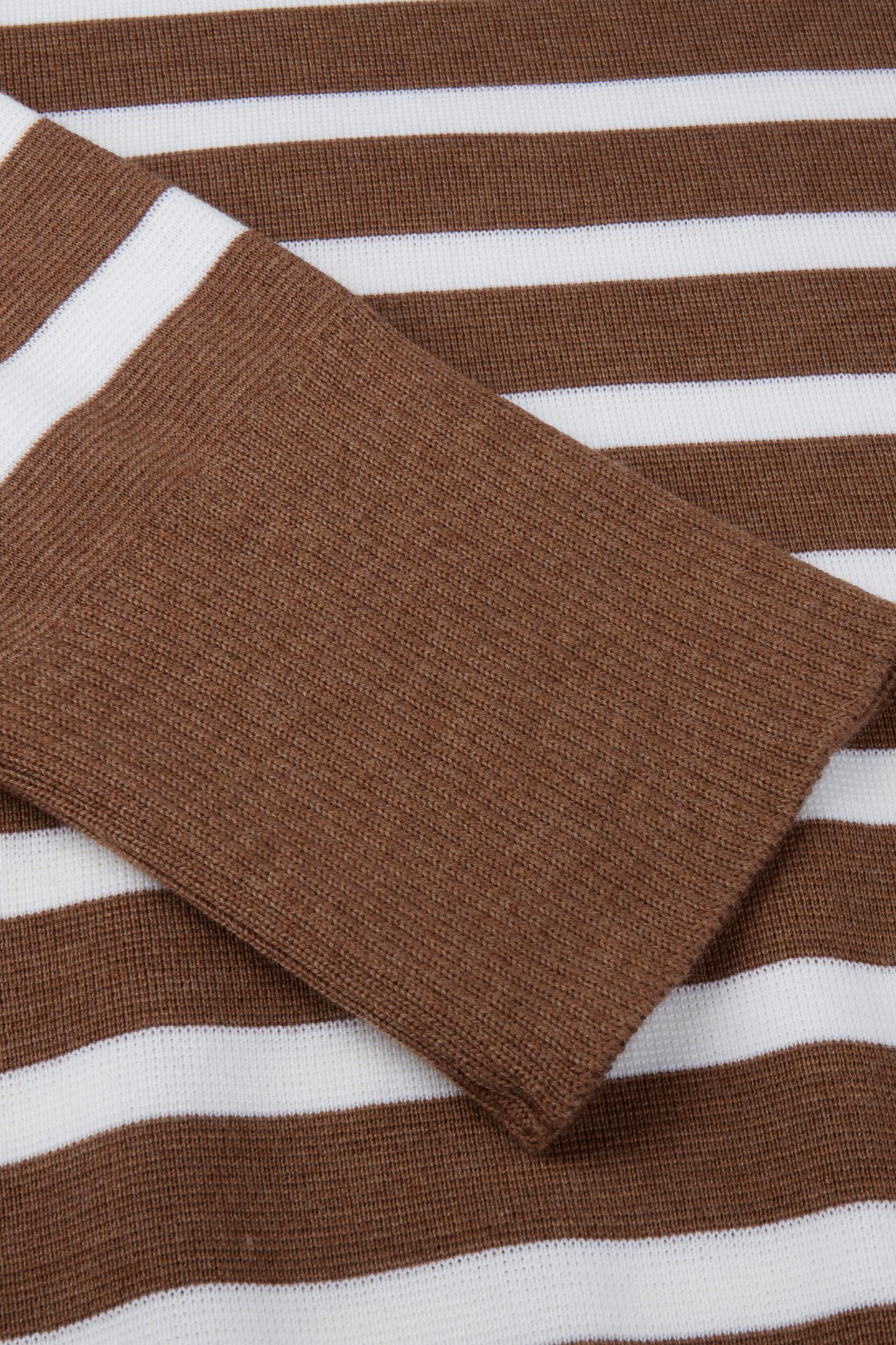 CRYSTAL KNIT JUMPER LIGHT BROWN STRIPE 4