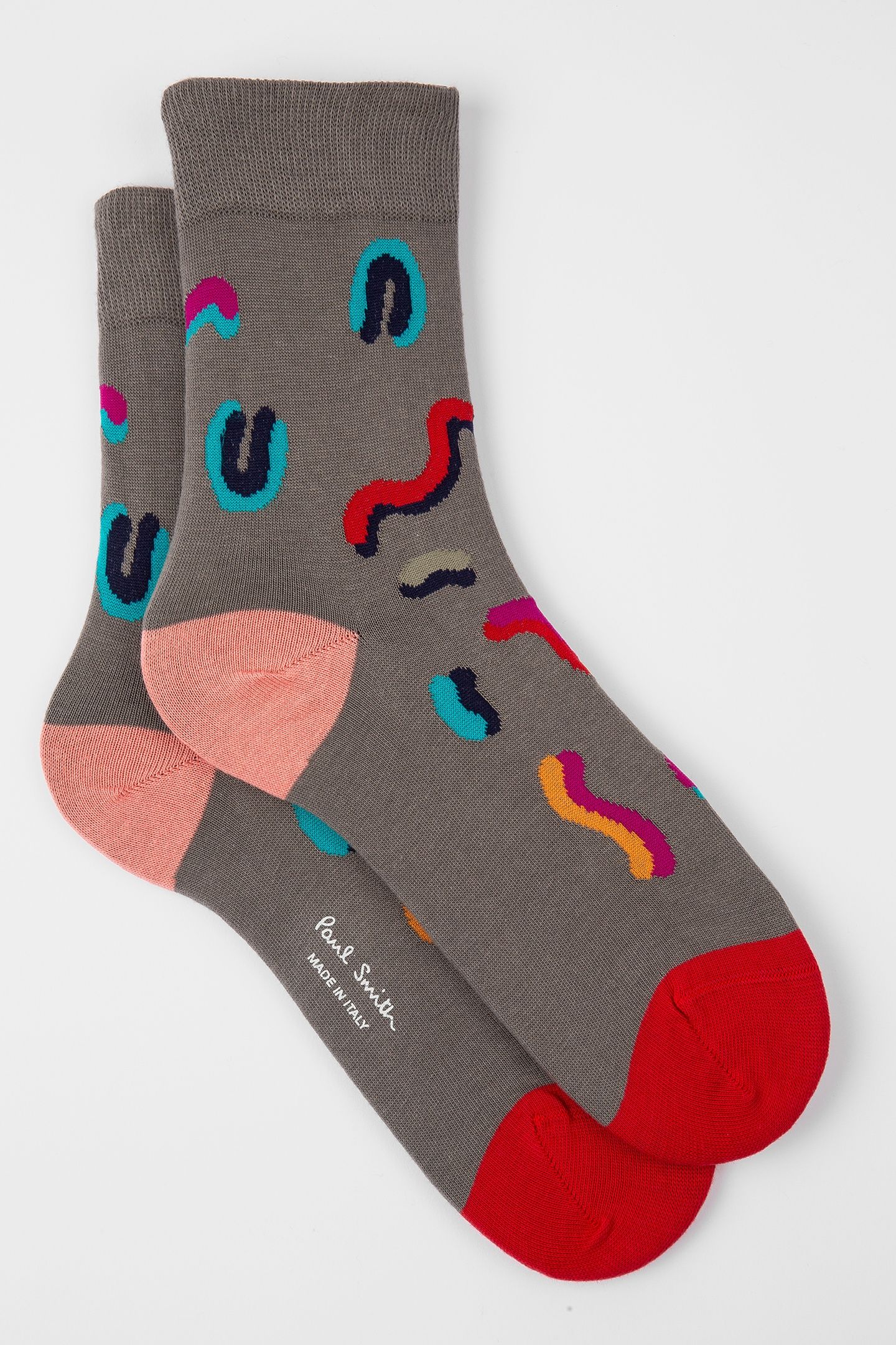 WOMEN SOCK SQUIGGLE SLATE 3