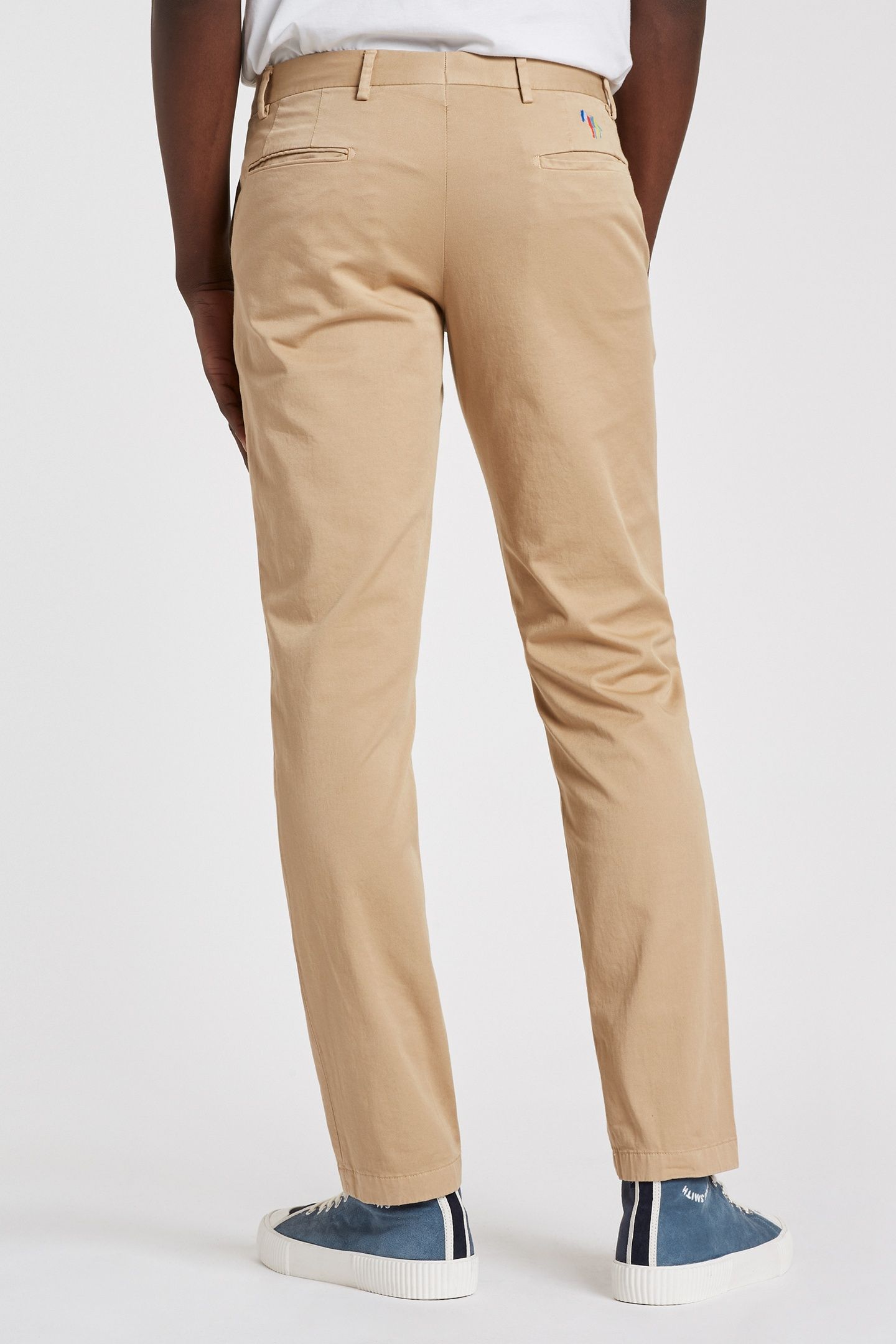 MENS MID FIT CHINO ZEBRA EMB MEDIUM BEIGE 2