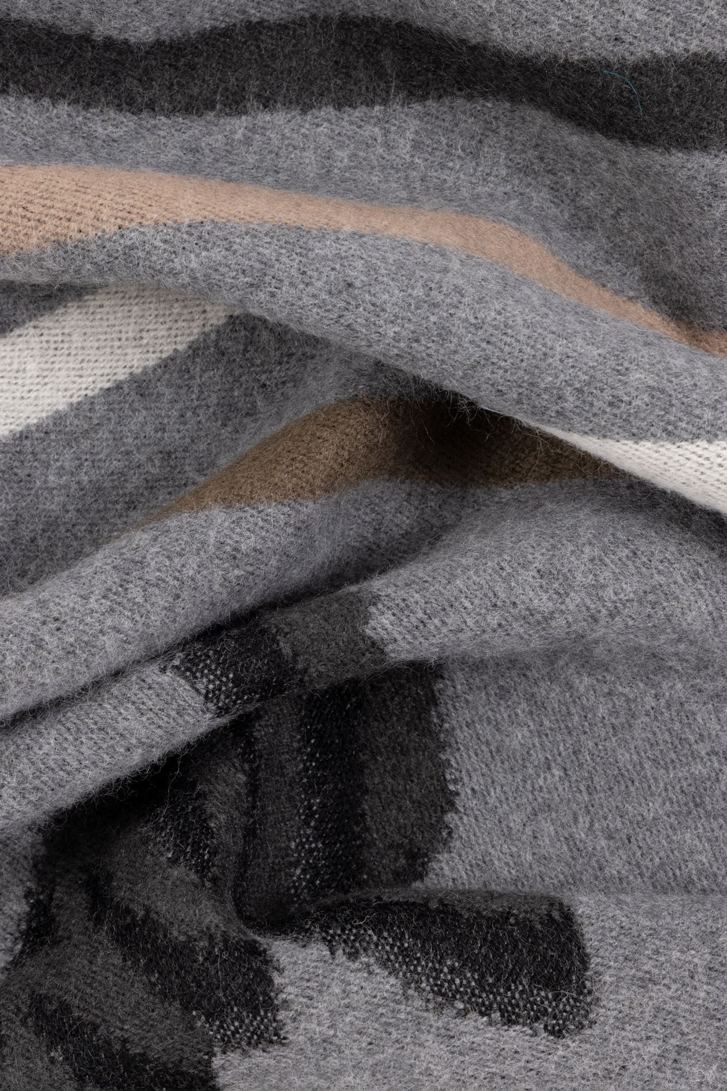 MEN SCARF LOGO JACQUARD SLATE 8
