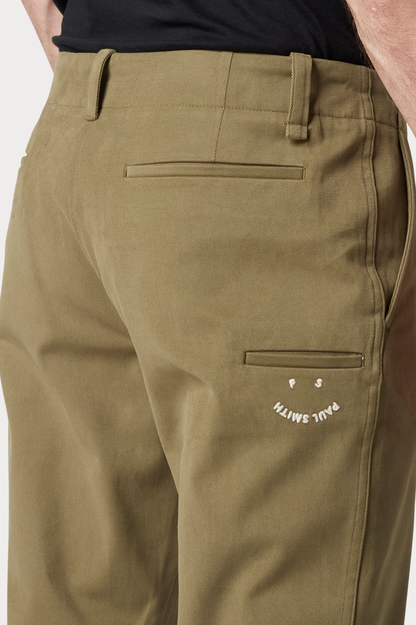 MENS TAPERED FIT CHINO HAPPY MILITARY GREEN 6
