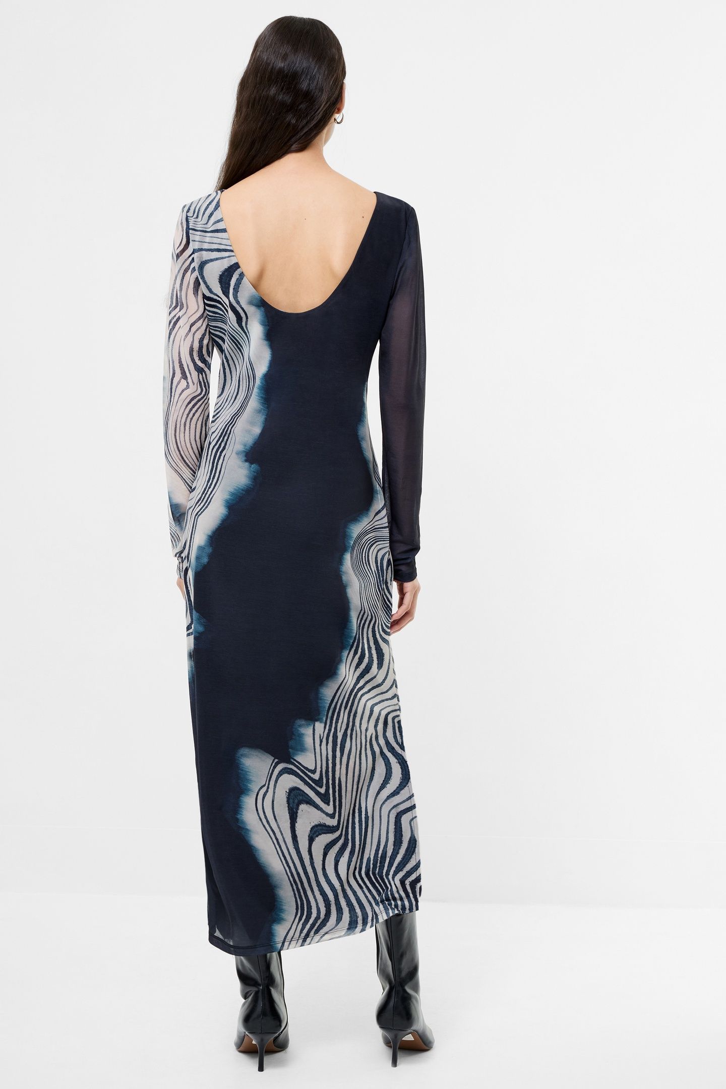 CELESTE SHURI MESH MIDI DRESS PETROL PETROL 3