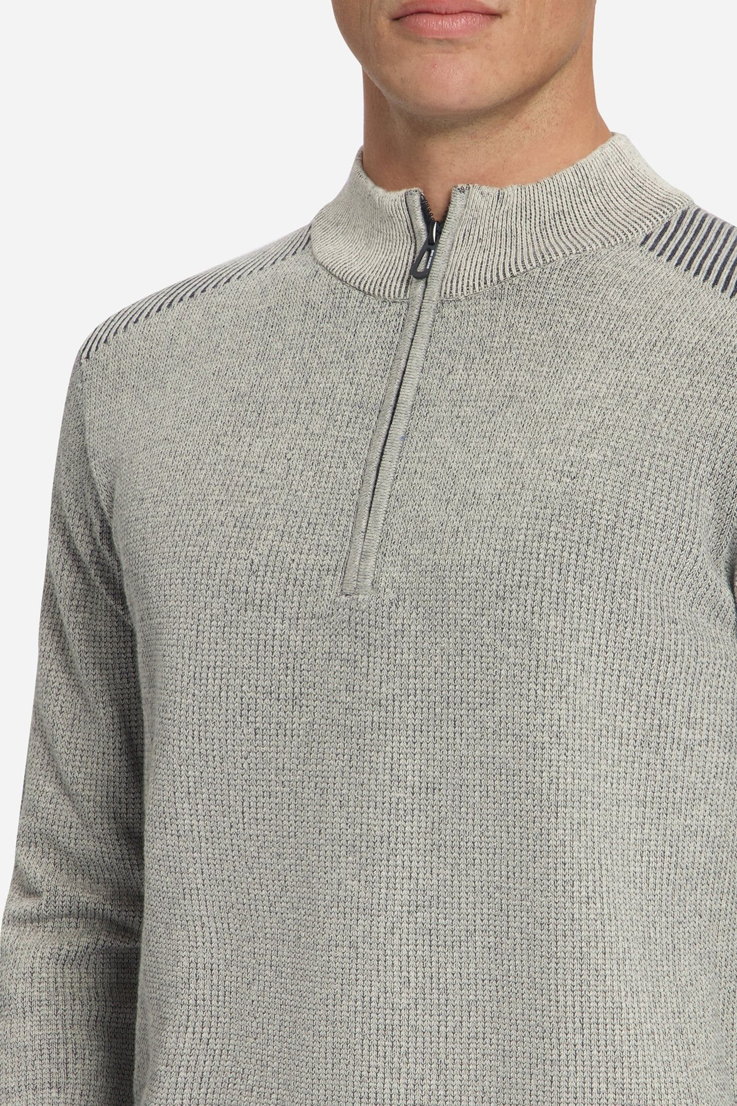 PULLOVER HALF ZIP PLATED STONE 7