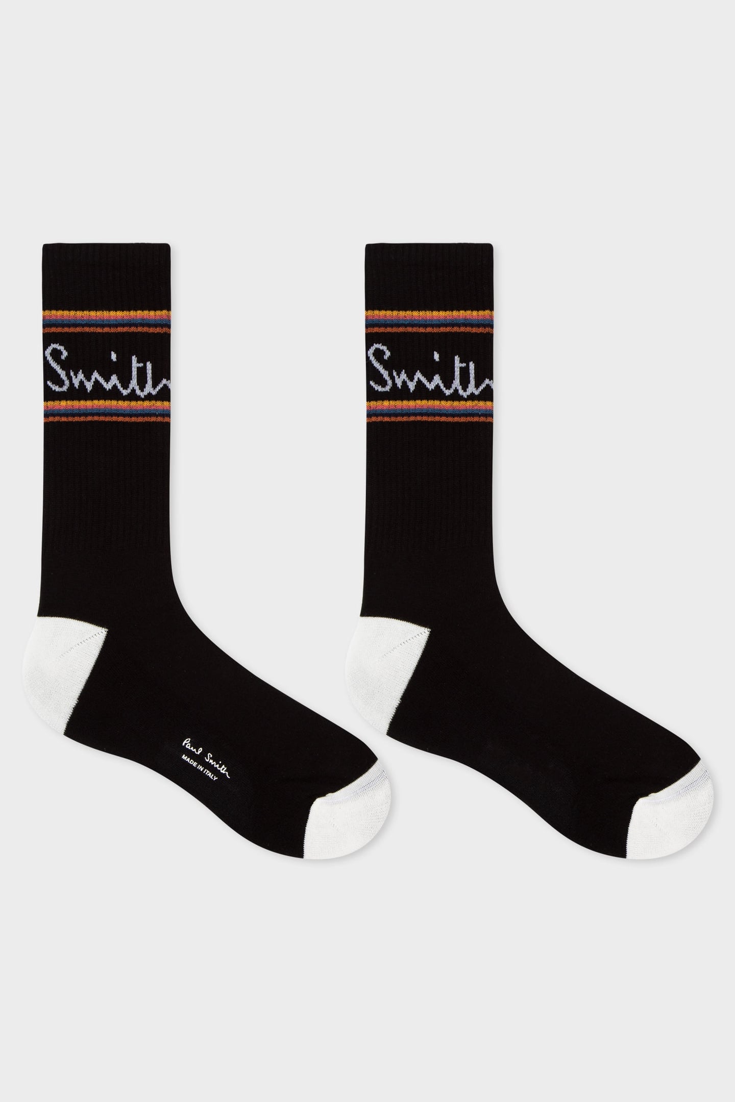 MEN SOCK LOGO BLACK 1