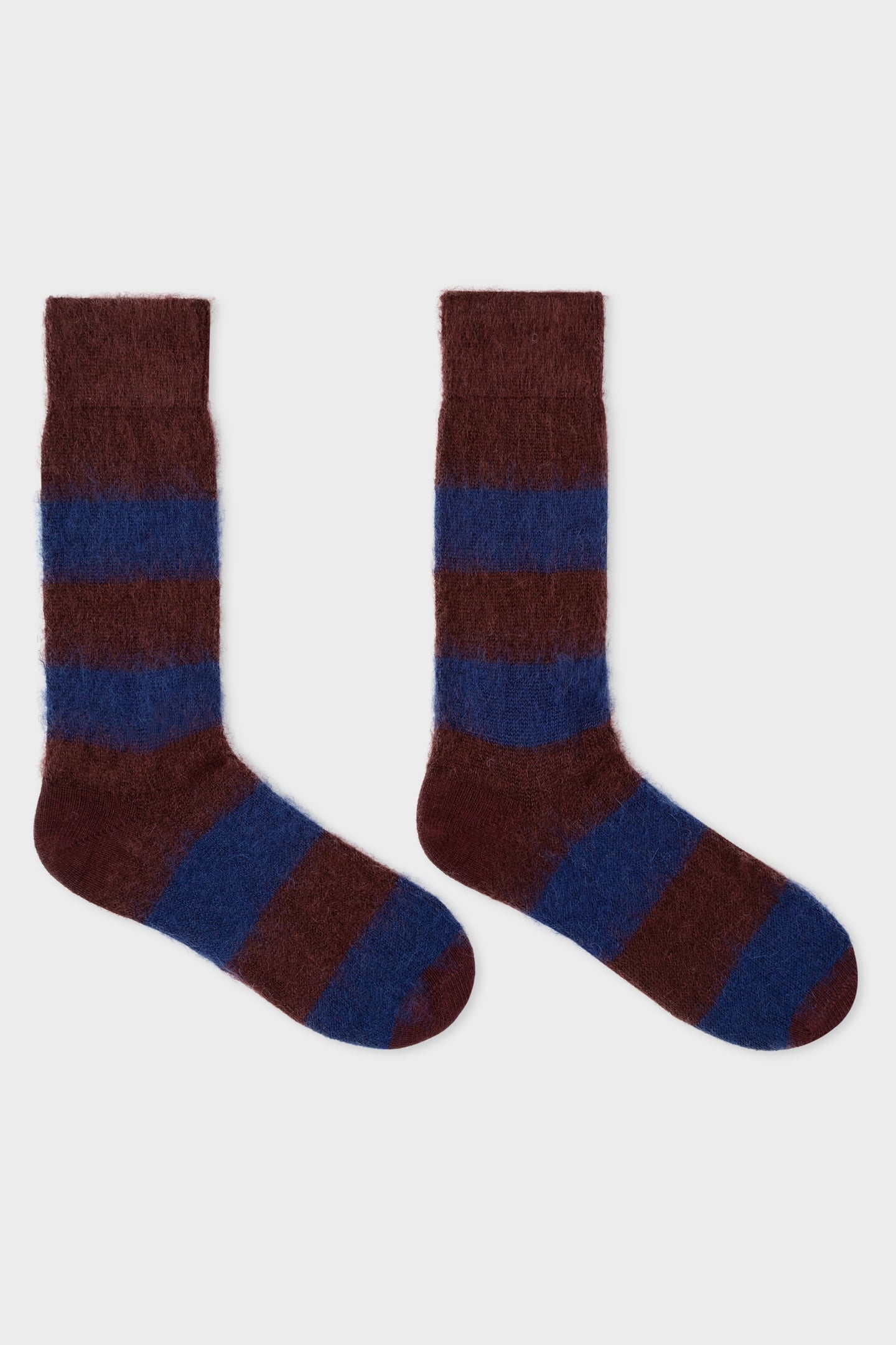 MEN SOCK TOX MOHAIR BURGUNDY/ BORDE 3