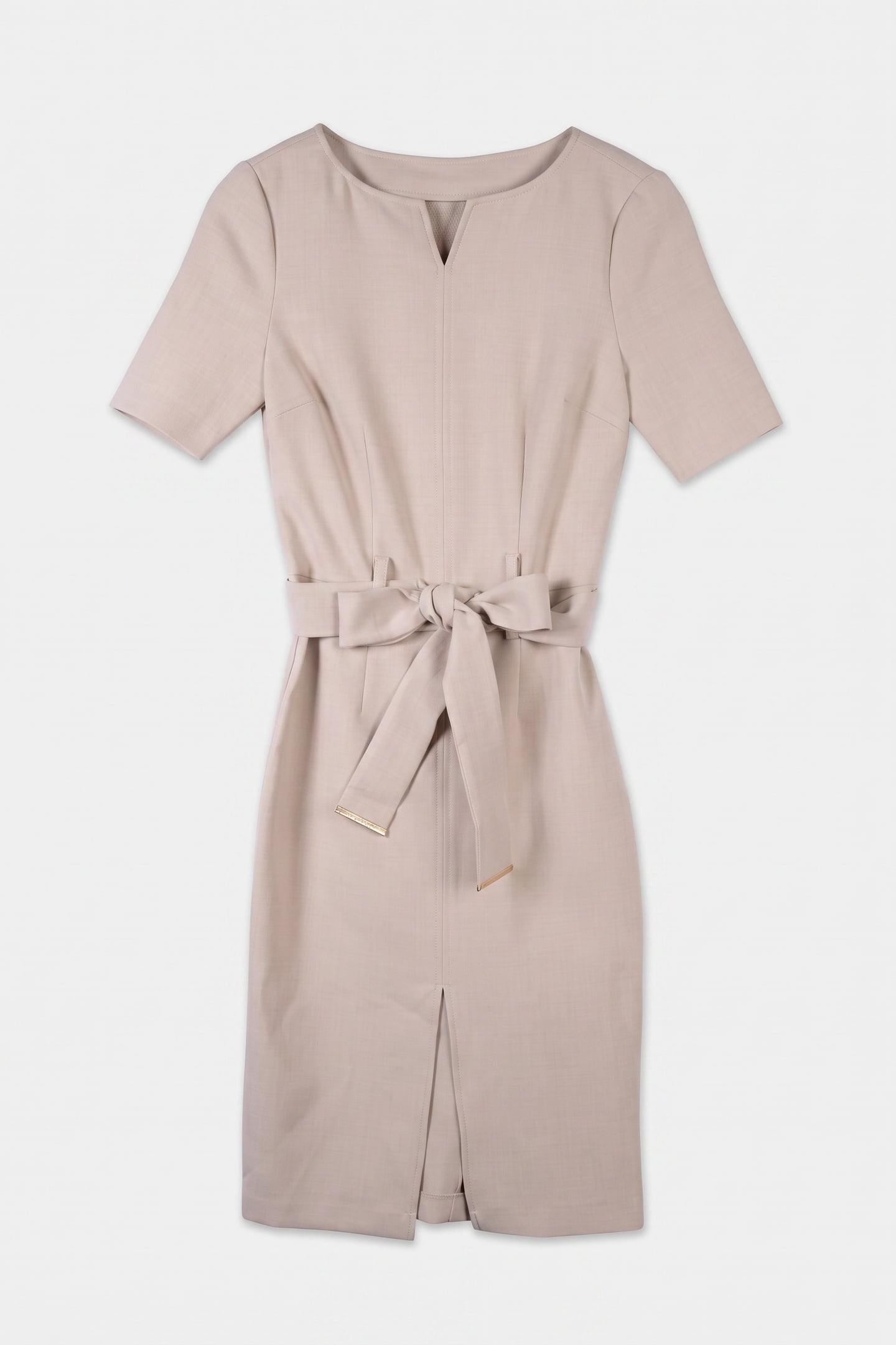 BESSY SLIM SS MIDI D LIGHT BEIGE MULTI. 3