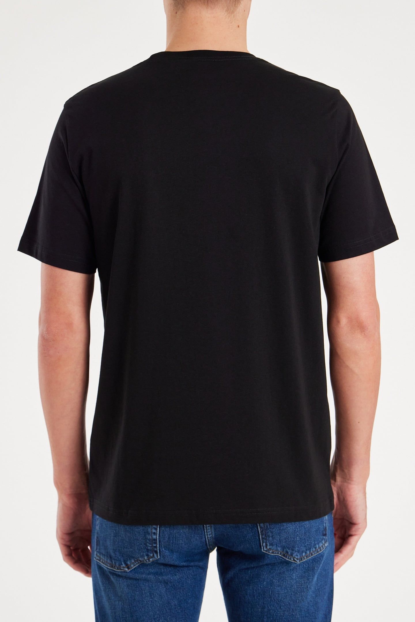 MENS REG FIT T SHIRT FACES MULTI BLACK 2