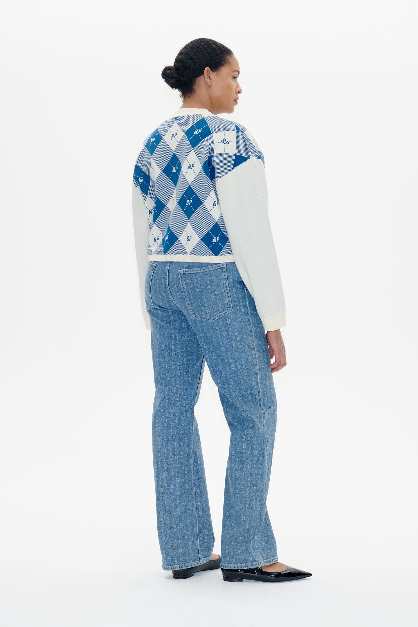 CORNELIE CARDIGAN FEDERAL BLUE CHECK 3
