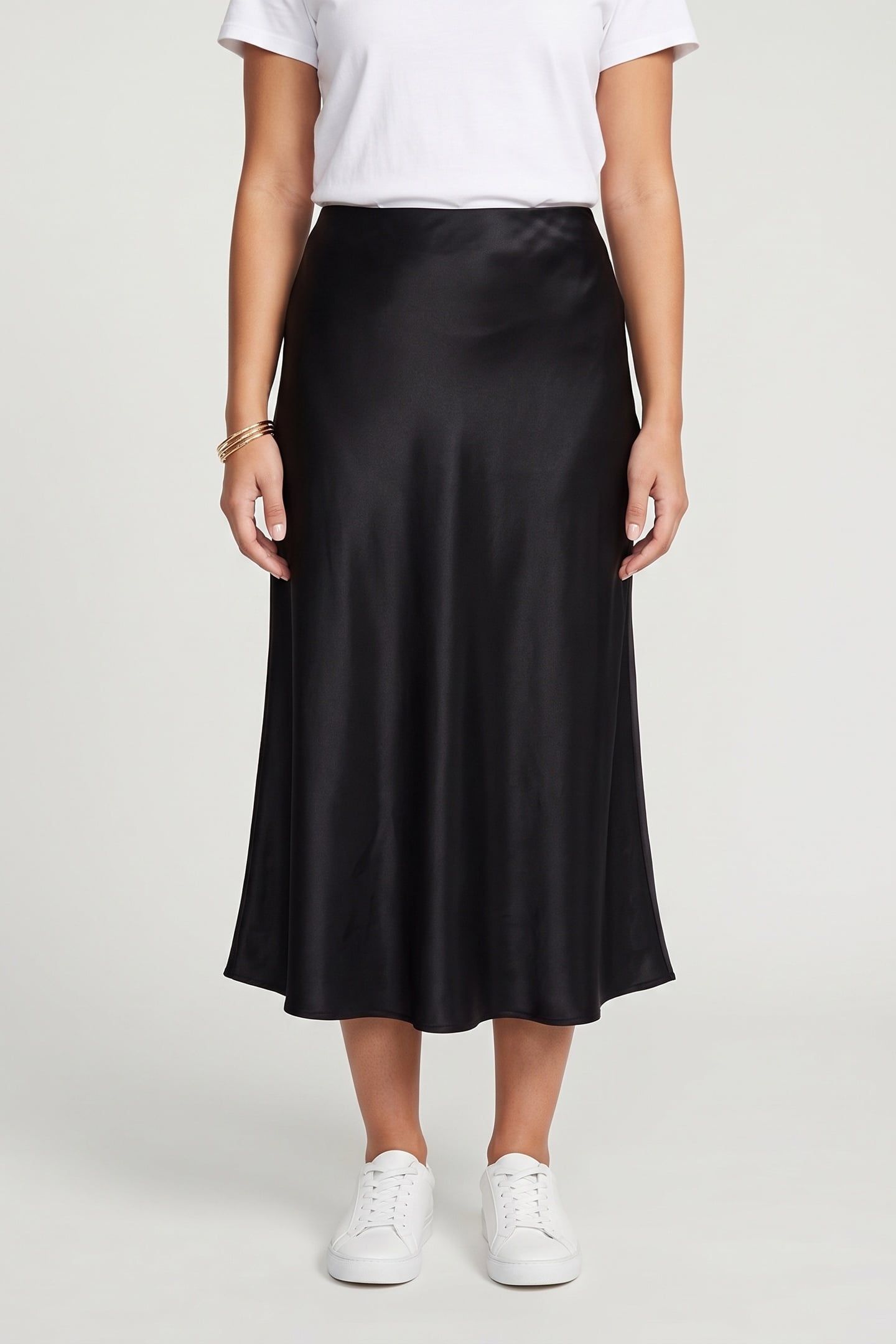 ES ALFRIDA SLIP SKIRT BLACK 1