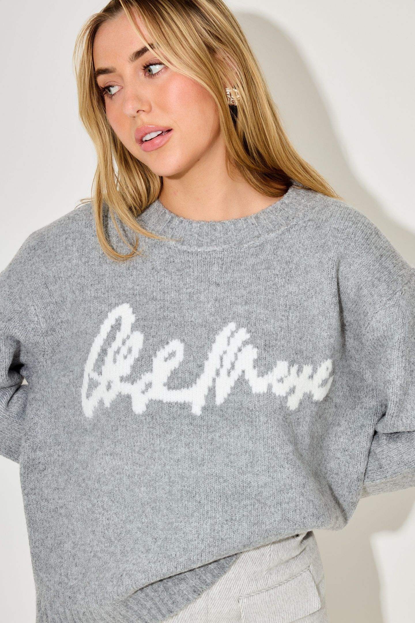KNITTED JUMPER GREY 3