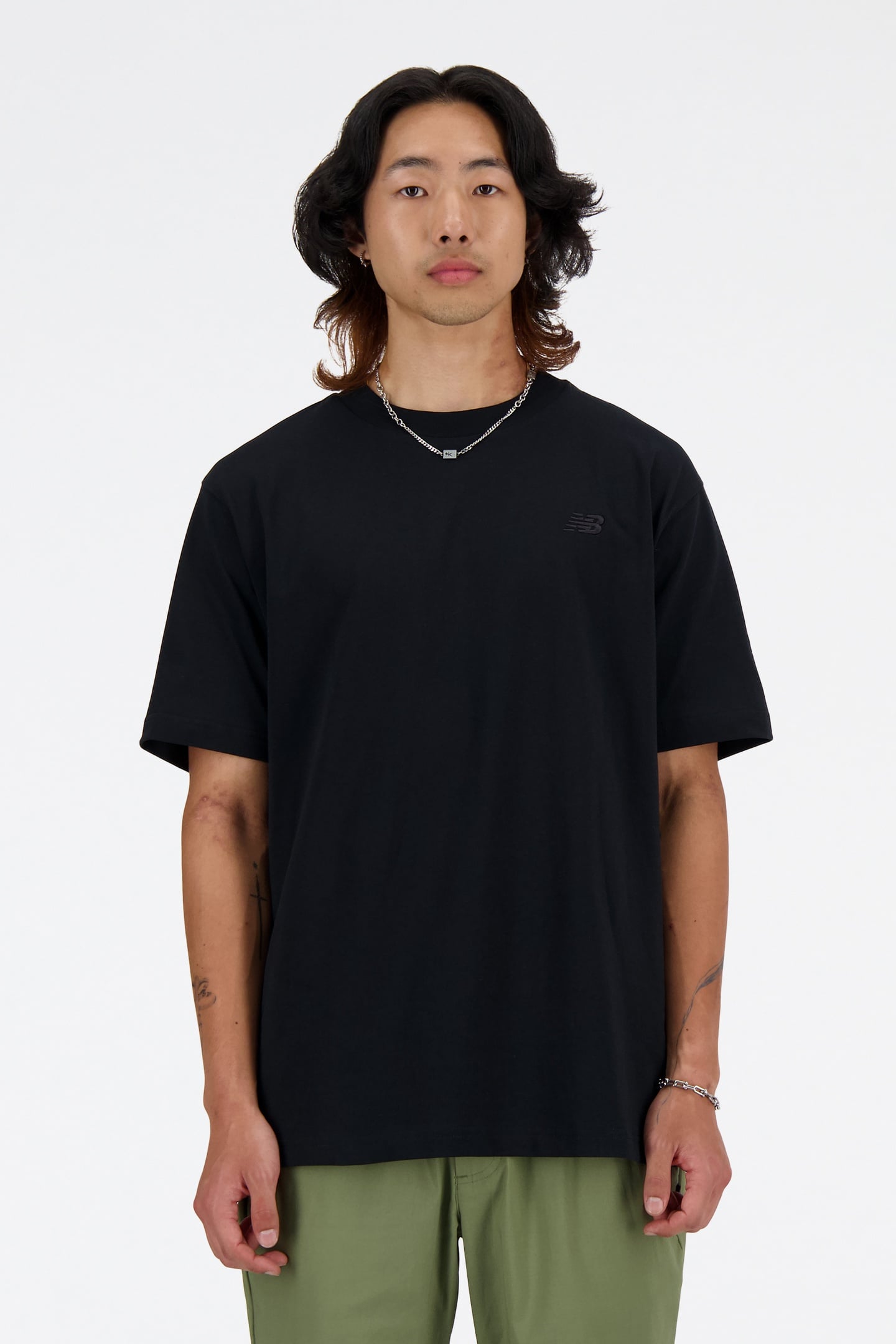 ATHLETICS COTTON T-SHIRT BLACK 1