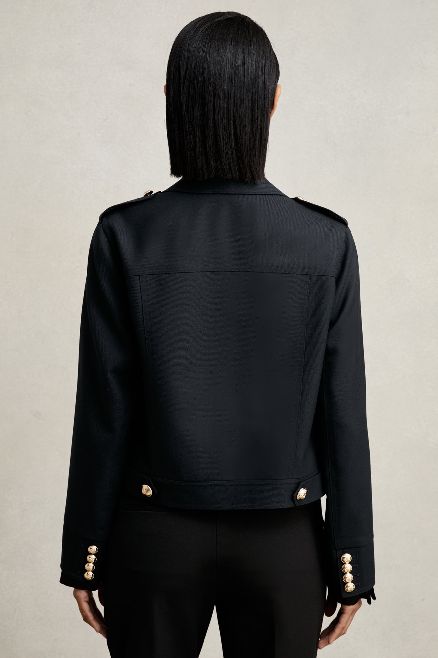 CROPPED JACKET BLACK 2