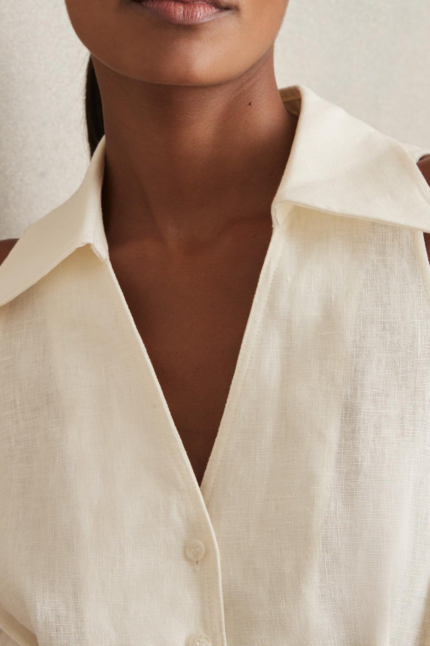 LINEN PLAYSUIT CREAM 6