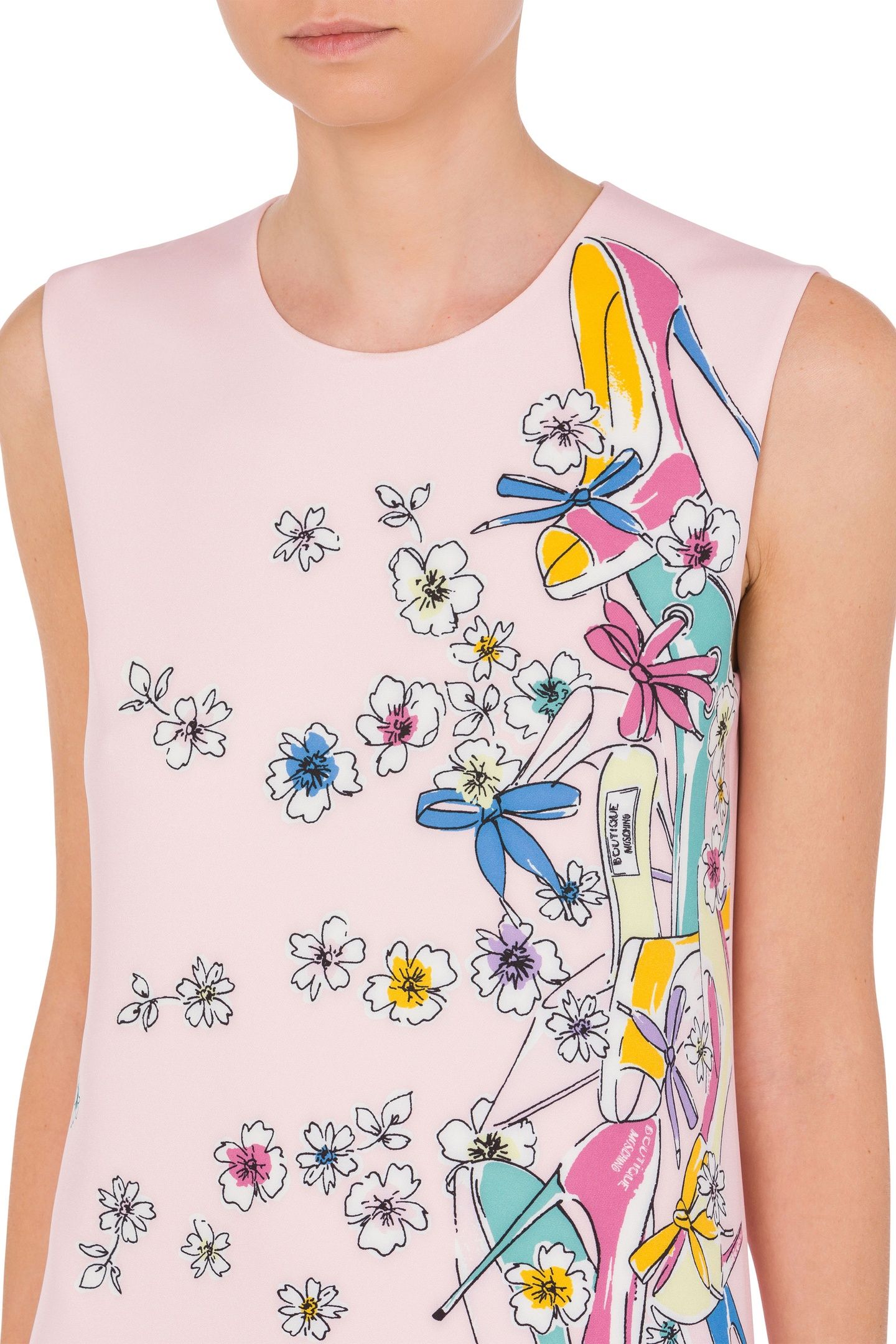 HEELS & FLOWERS LIGHTWEIGHT CADY DRESS PINK 4