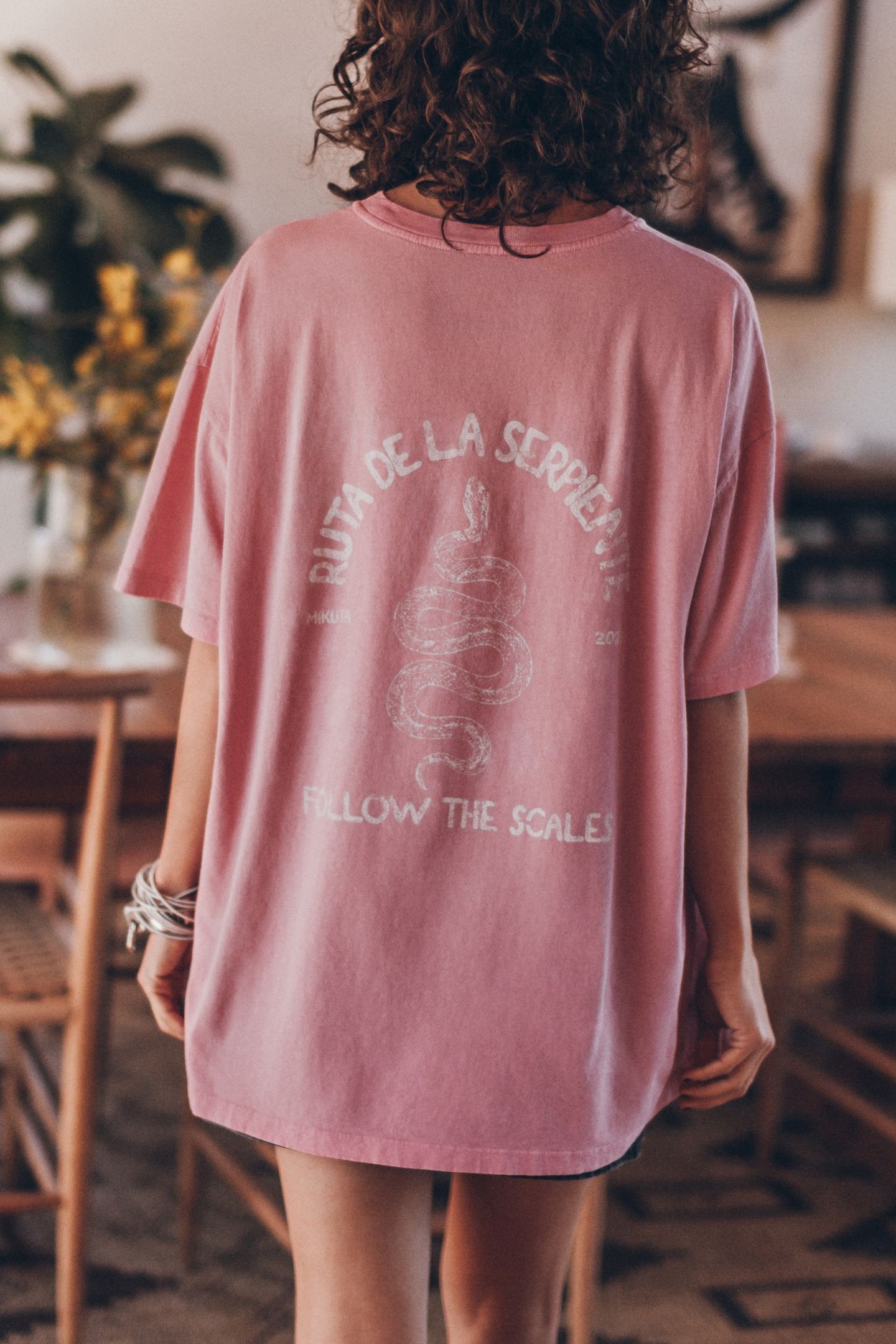 THE PINK HOTEL PALMA ROSA OVERSIZED T-SHIRT PINK 2