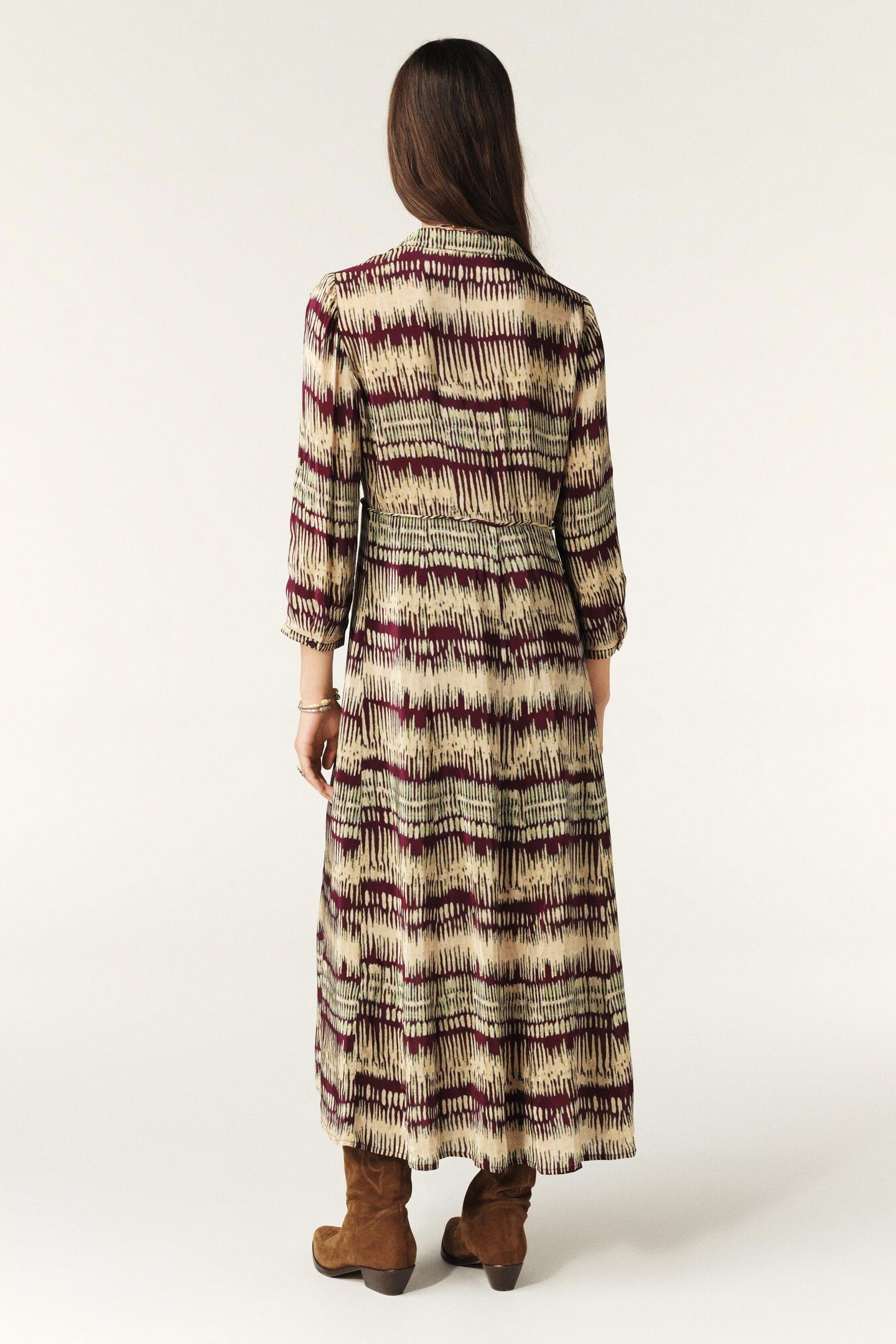 MID-LENGTH DRESS BORDEAUX 2