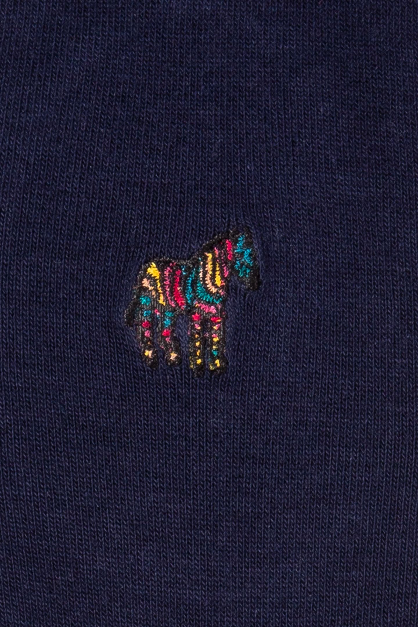 WOMEN SOCK ZEBRA EMB NAVY 4