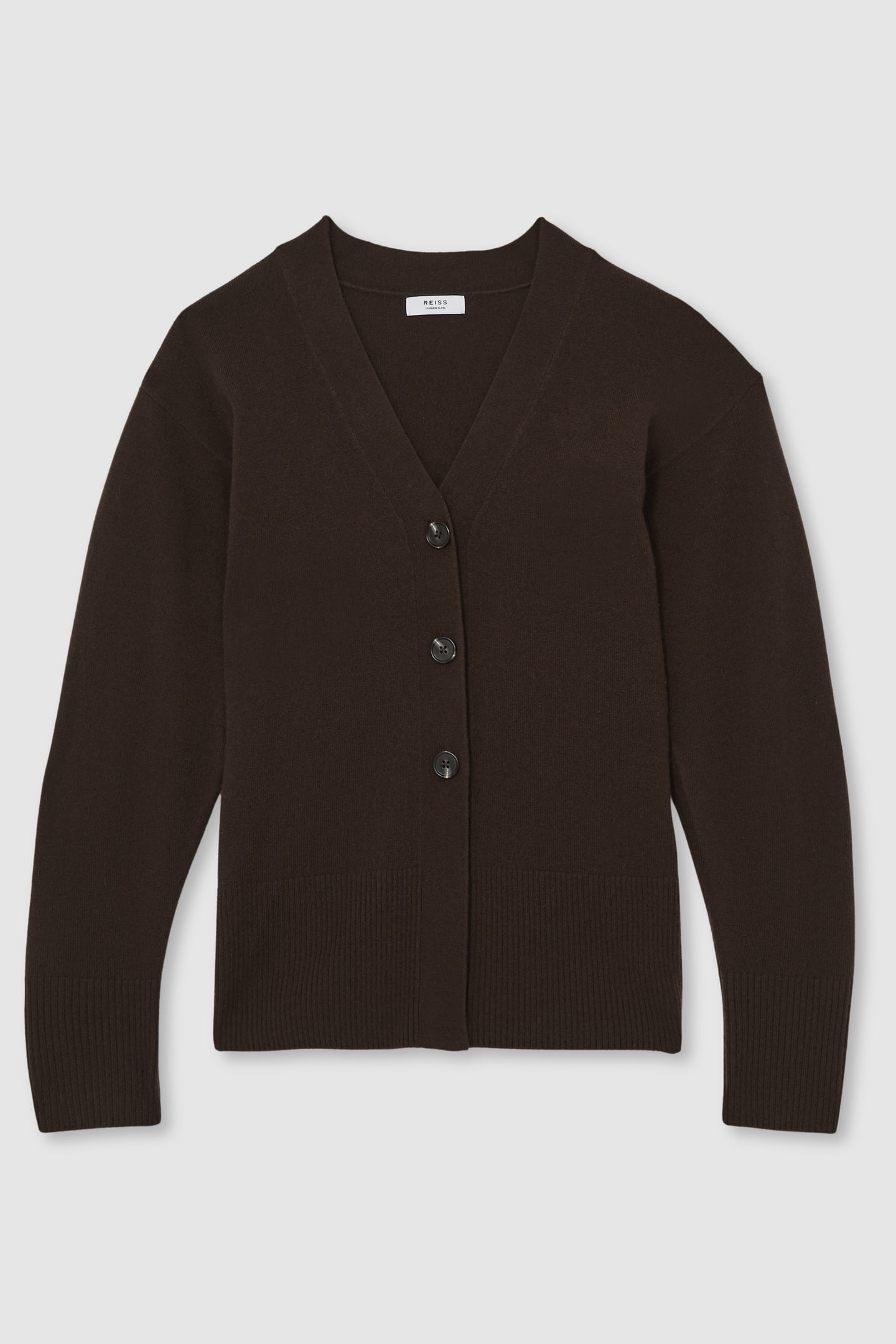 FITTED WAIST CARDIGAN CHOCOLATE 4